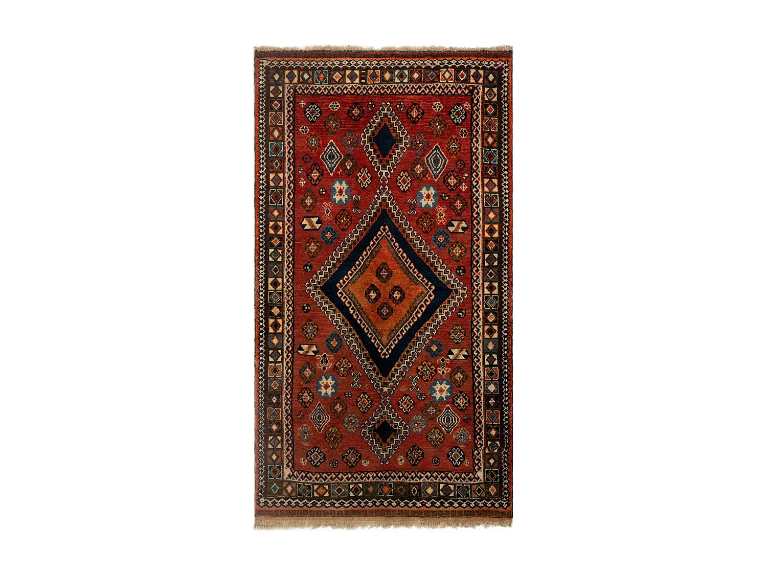 Tappeto in lana 135x244 marrone Gabbeh