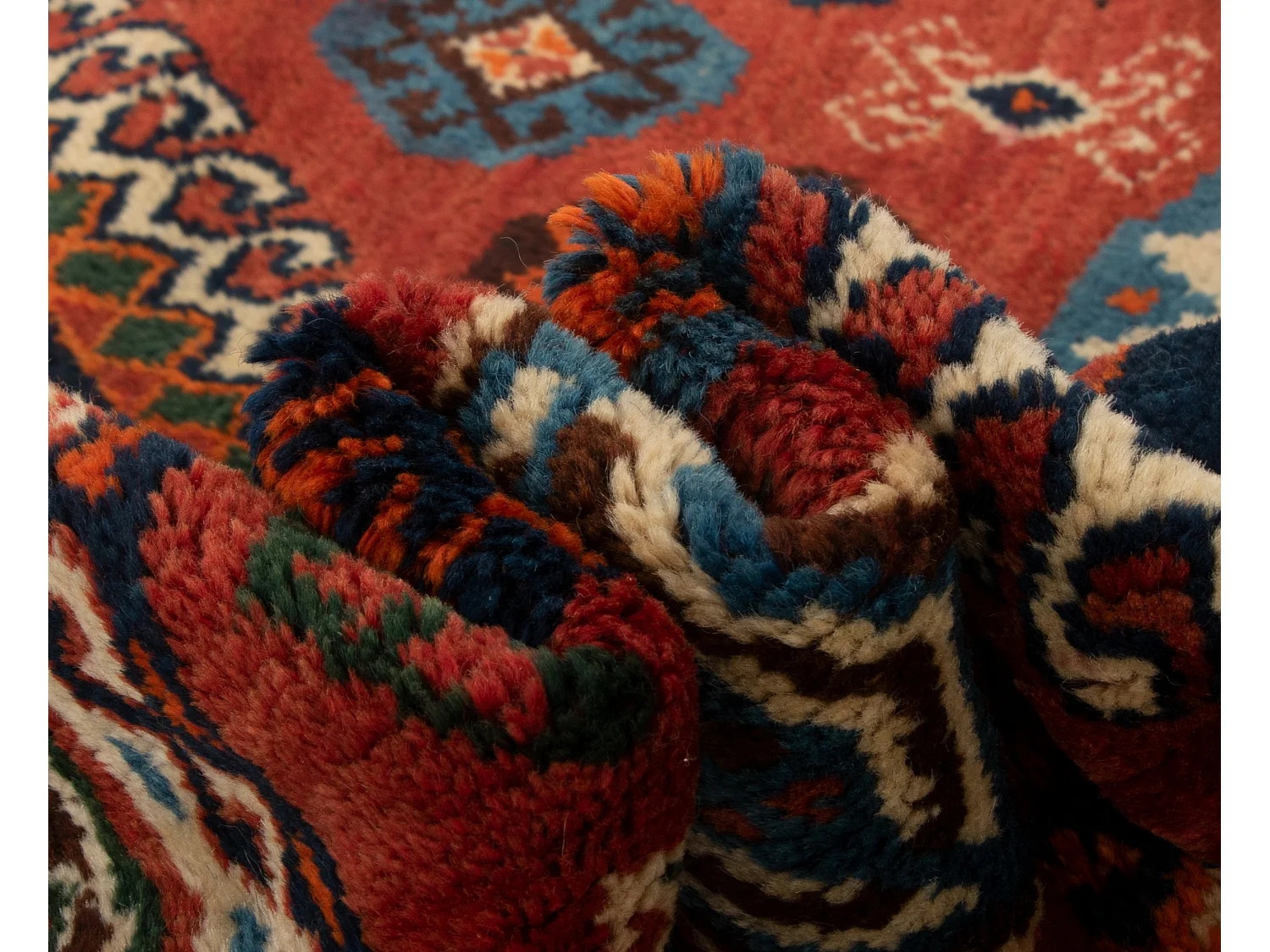 Tappeto in lana 135x244 marrone Gabbeh