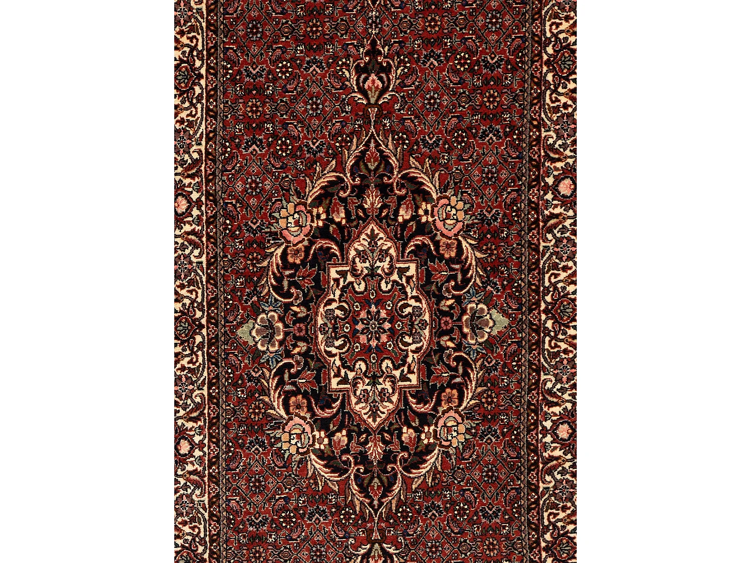 Tapis de couloir en laine 76x329 rouge Bidjar