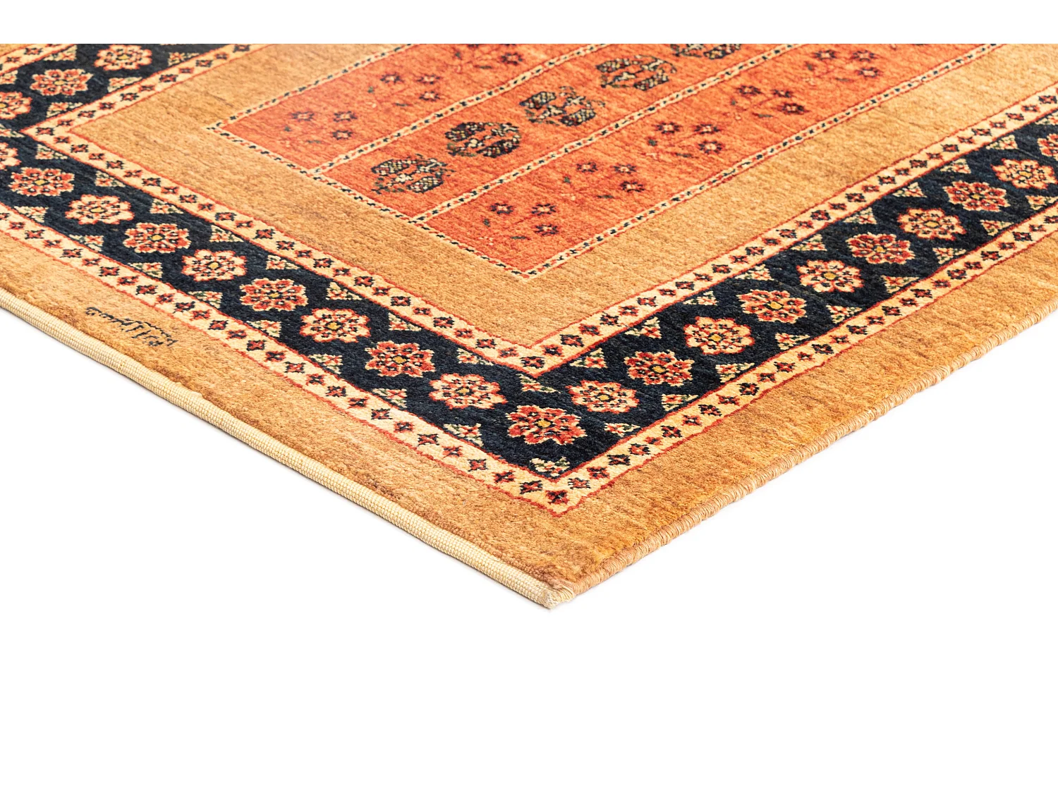 Tapis de couloir en laine 84x185 brun Kashkuli