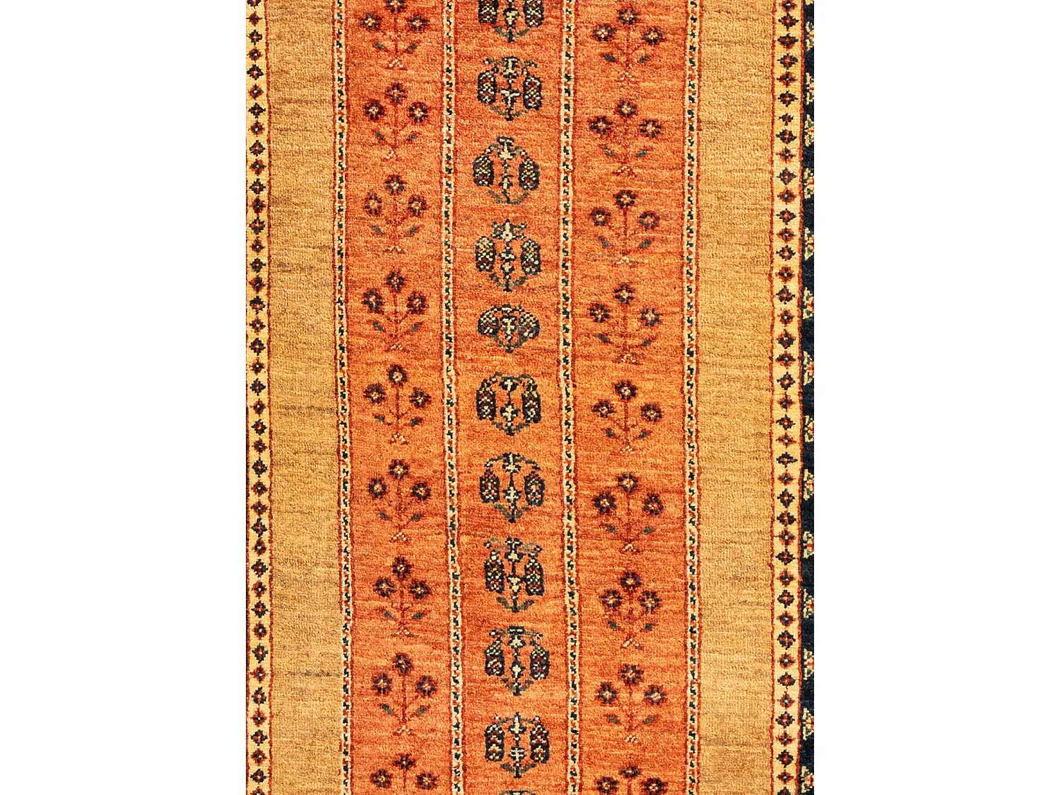 Tapis de couloir en laine 84x185 brun Kashkuli