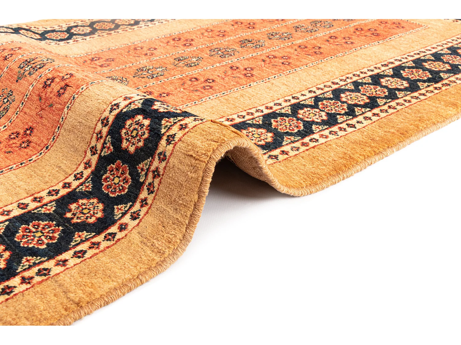 Tapis de couloir en laine 84x185 brun Kashkuli