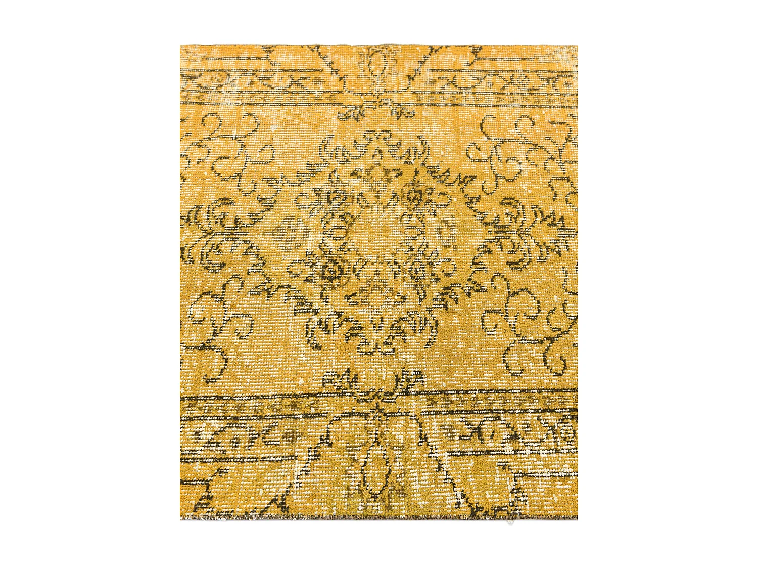 Tappeto in lana 104x203 giallo Ultra Vintage