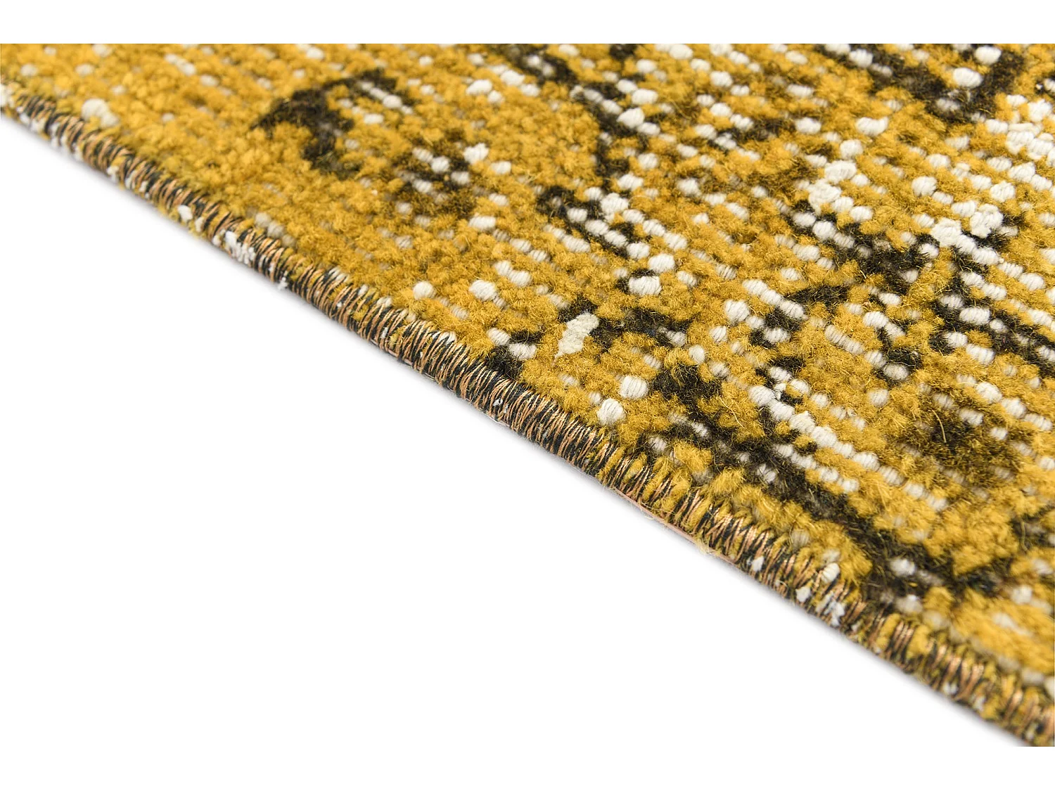 Tappeto in lana 104x203 giallo Ultra Vintage