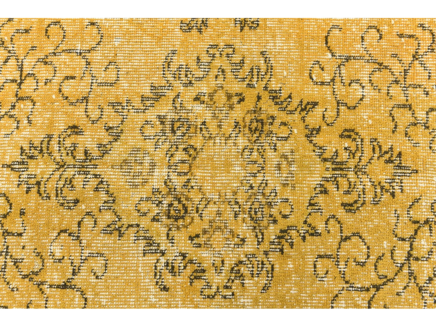 Tappeto in lana 104x203 giallo Ultra Vintage