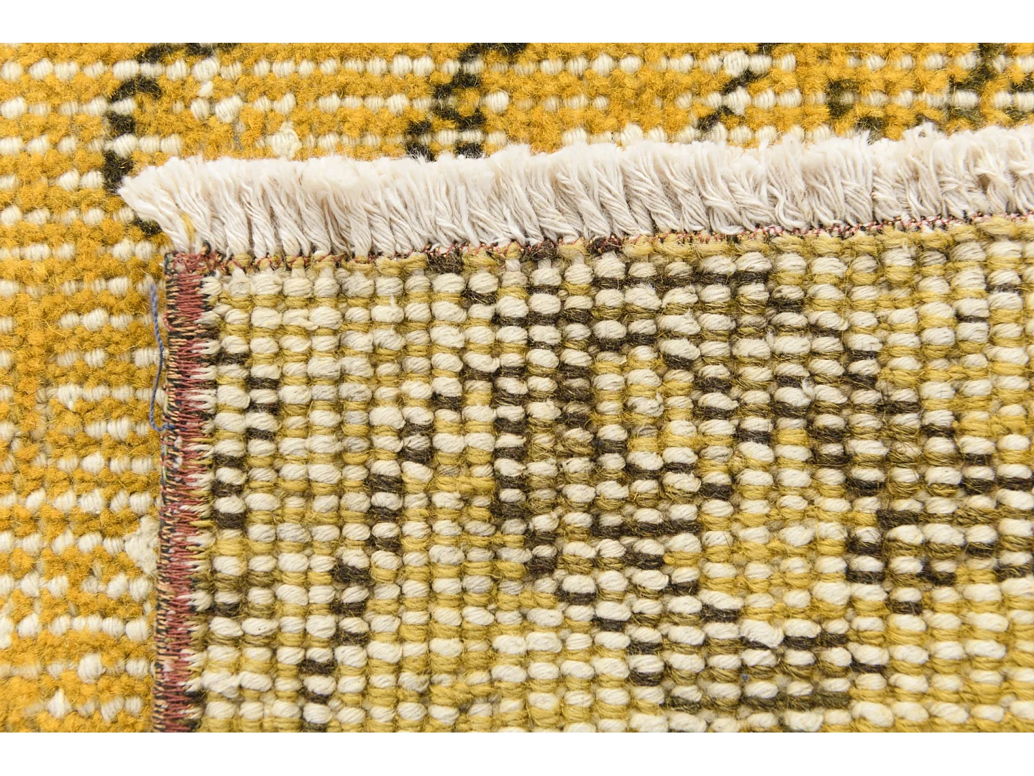 Tappeto in lana 104x203 giallo Ultra Vintage