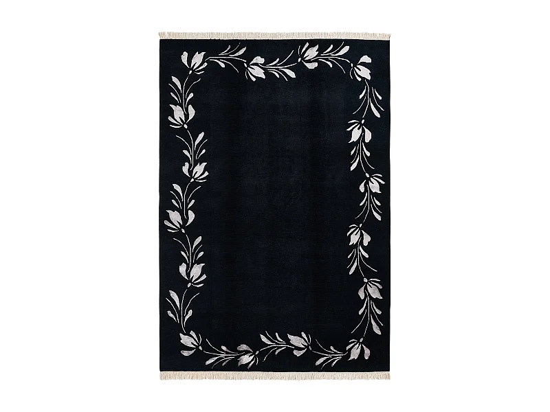 Wollteppich 173x241 Schwarz Darya