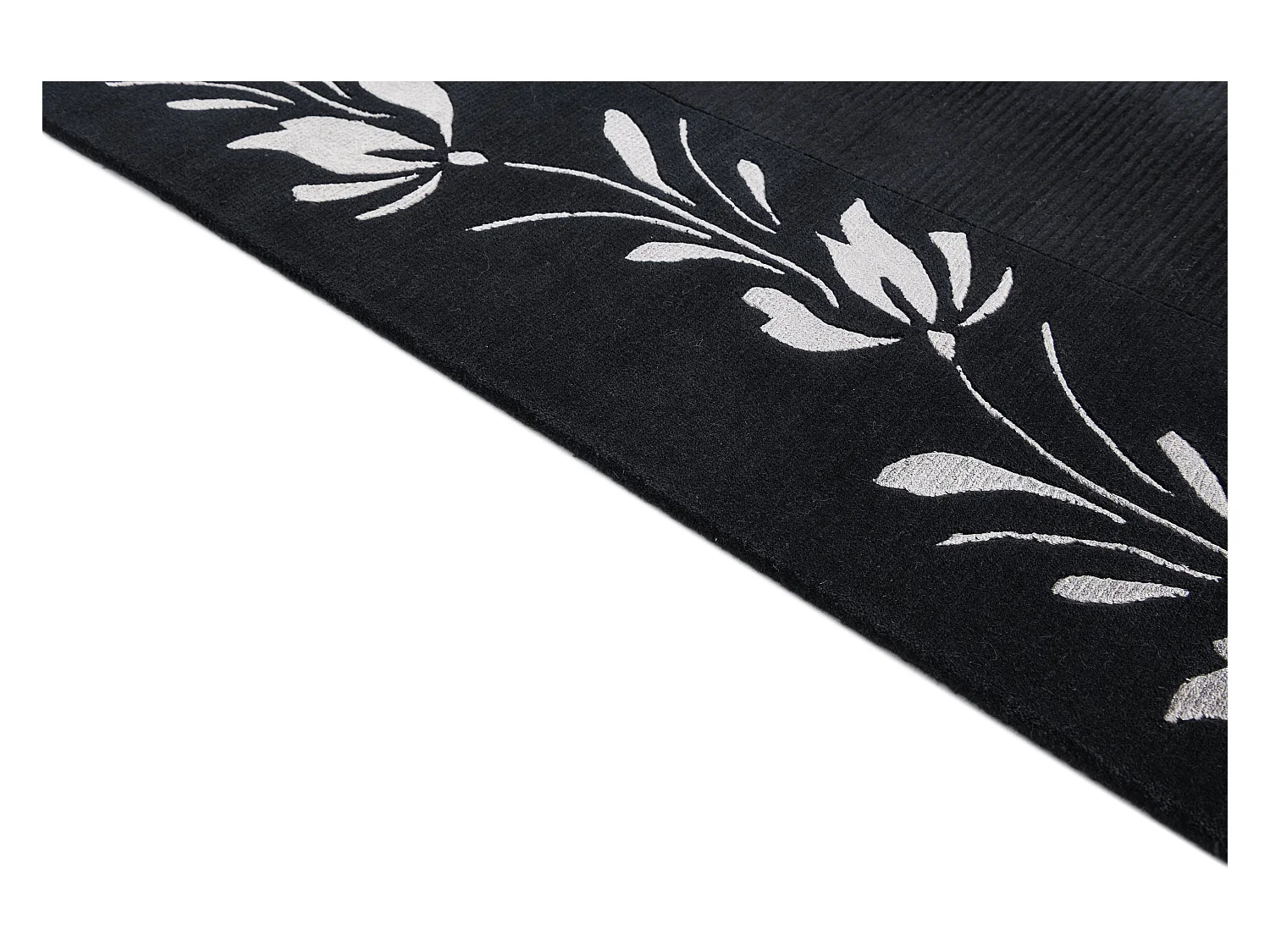 Wollteppich 173x241 Schwarz Darya