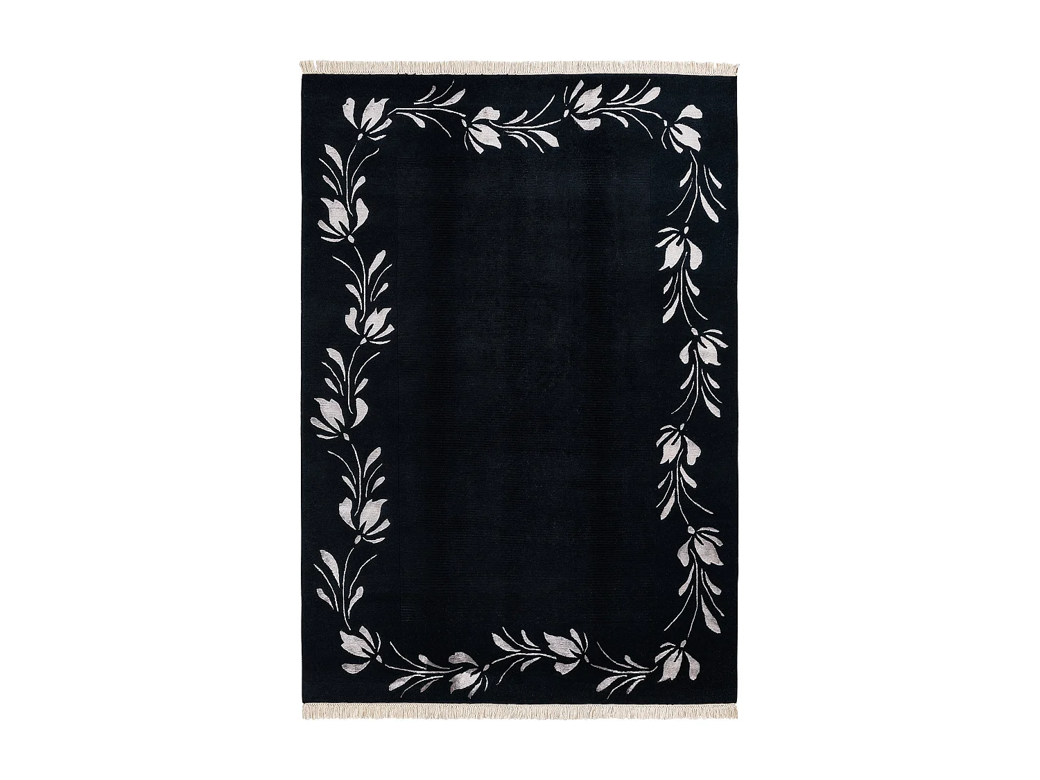 Tapis de laine 173x241 noir Darya