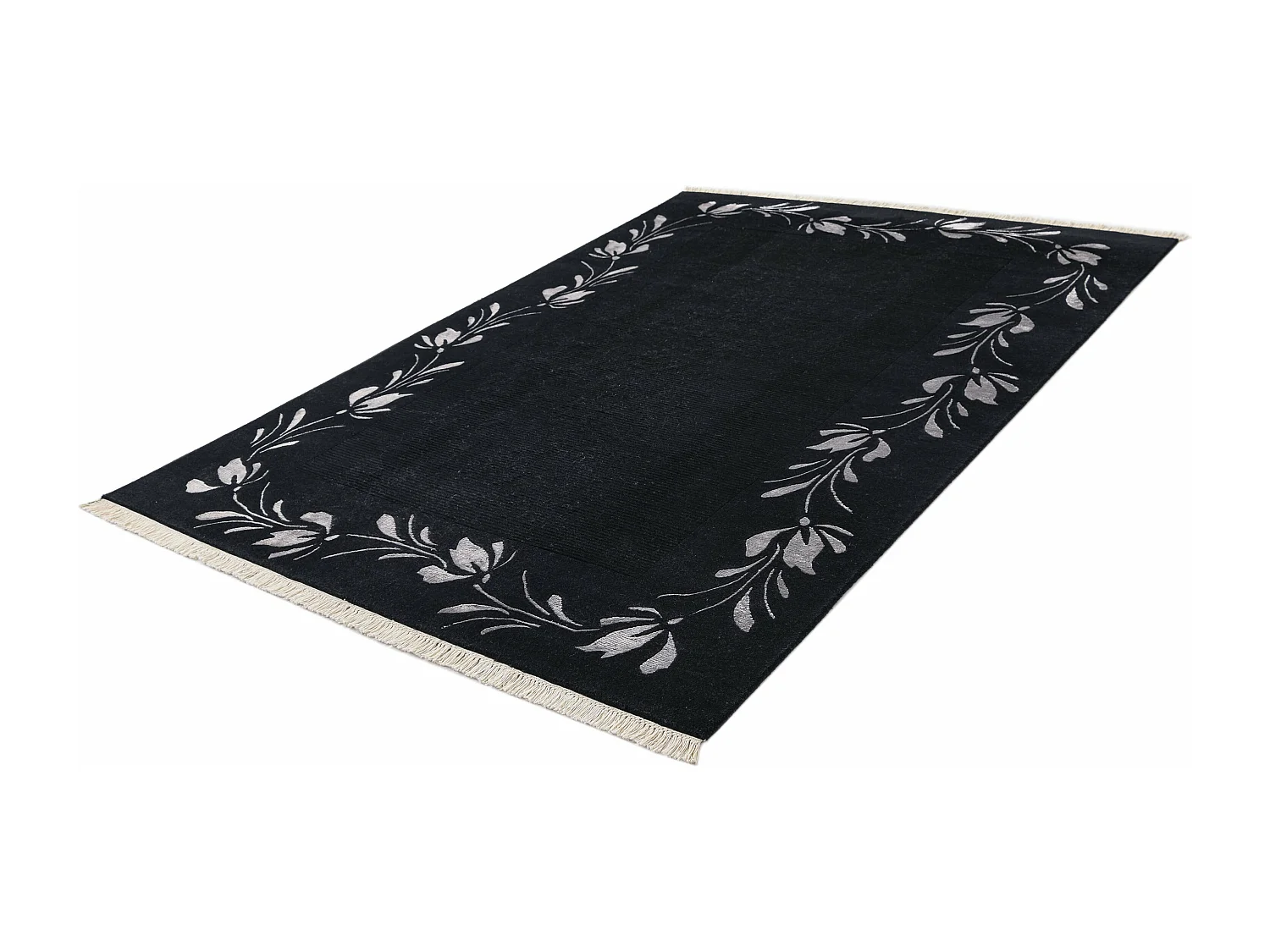 Tapis de laine 173x241 noir Darya