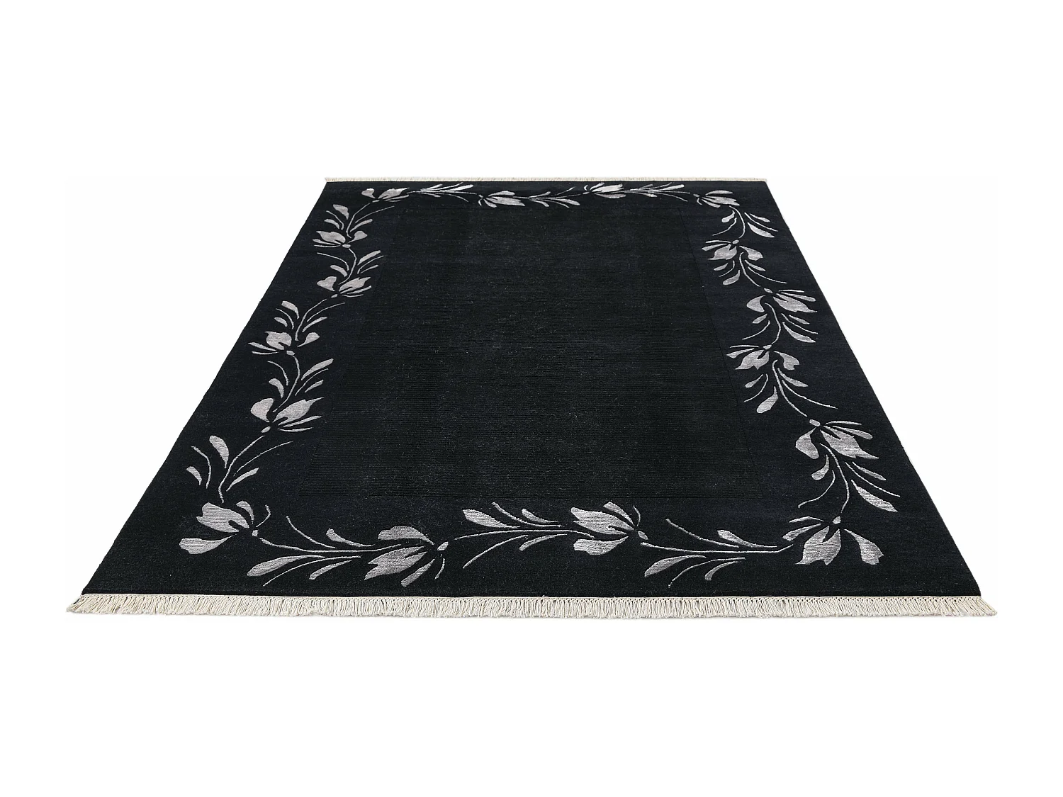 Tapis de laine 173x241 noir Darya