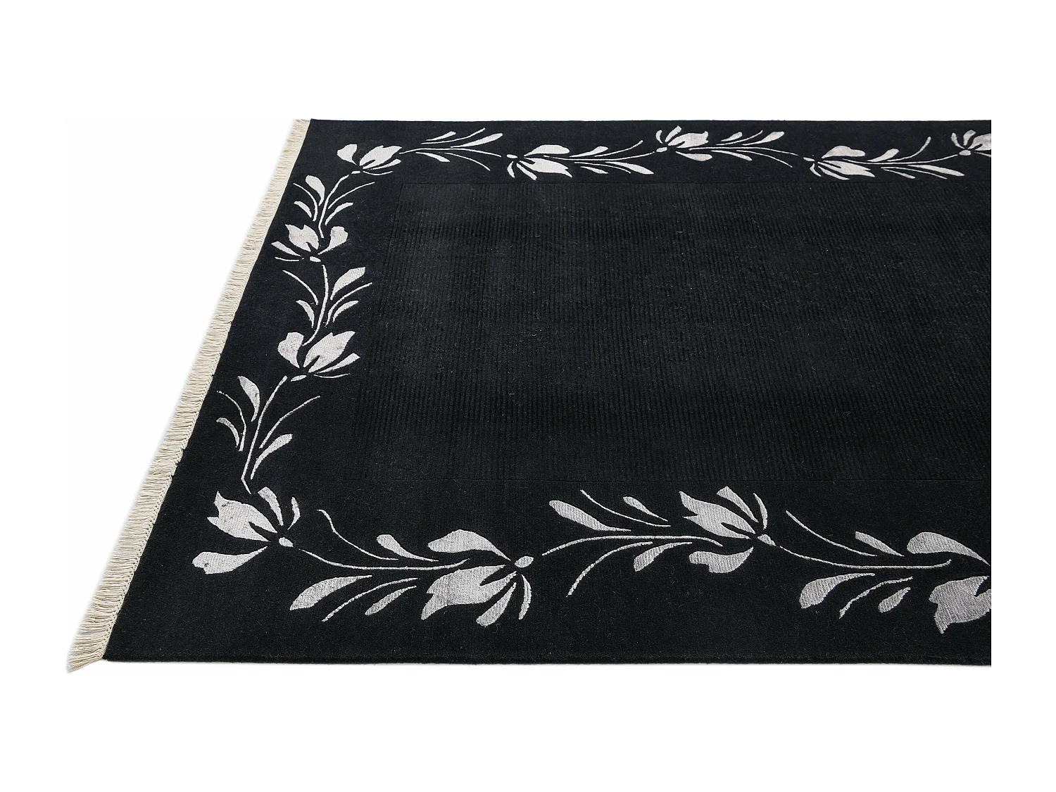 Tapis de laine 173x241 noir Darya