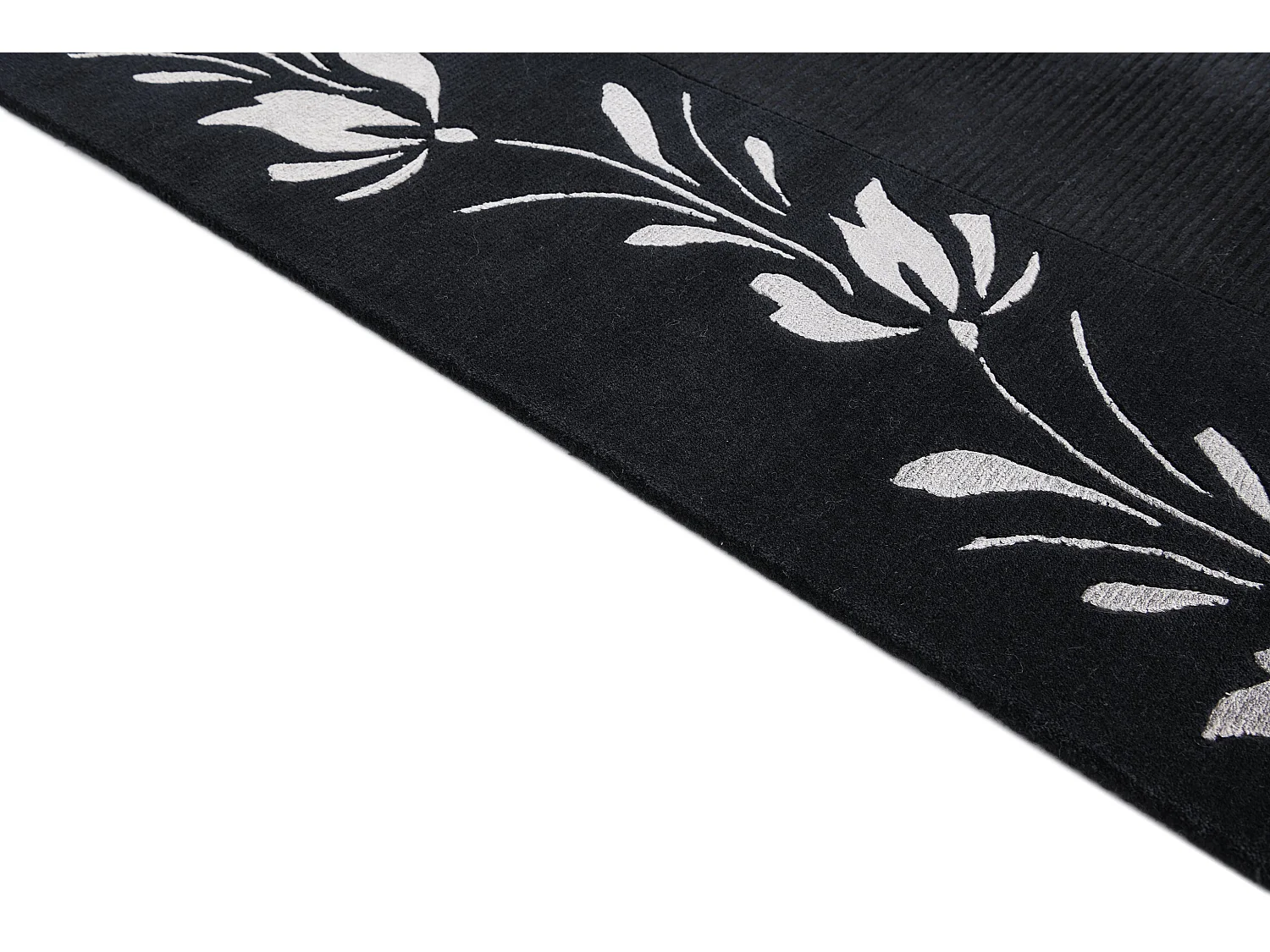 Tapis de laine 173x241 noir Darya