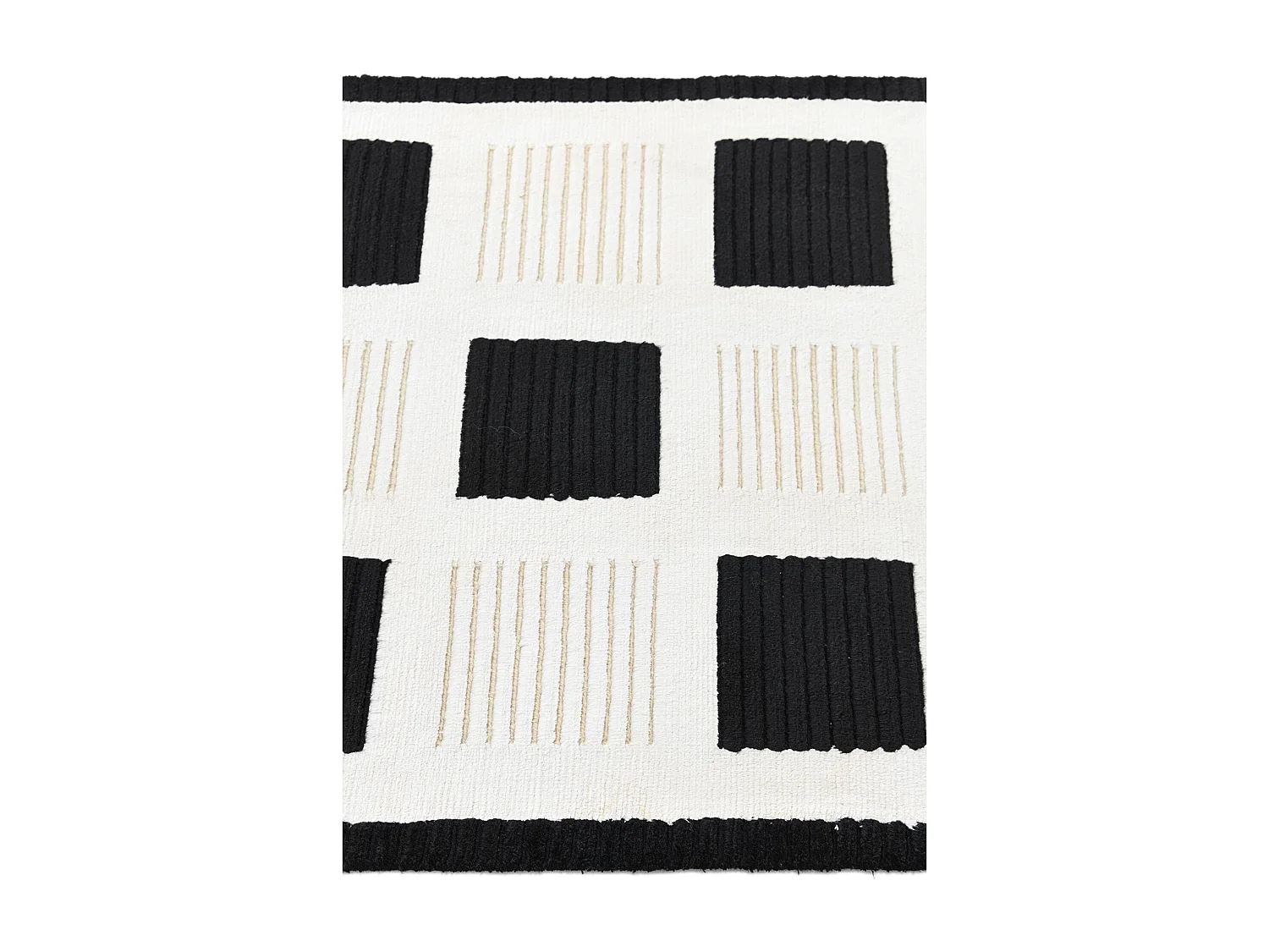 Tappeto per corridoio in lana 84x302 bianco Darya