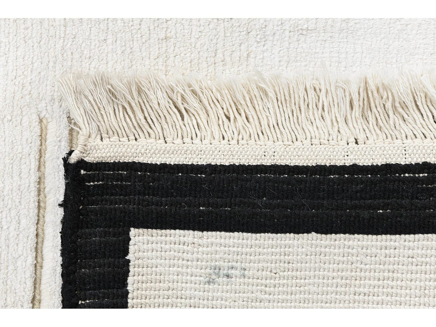 Tappeto per corridoio in lana 84x302 bianco Darya