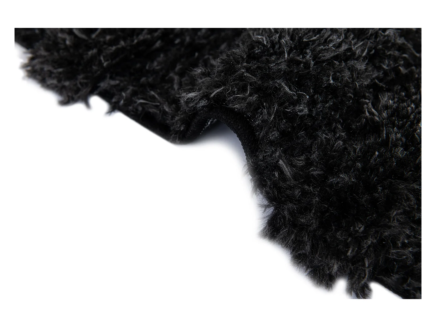 Hoogpolig tapijt 185x125 Zwart Thun Artem