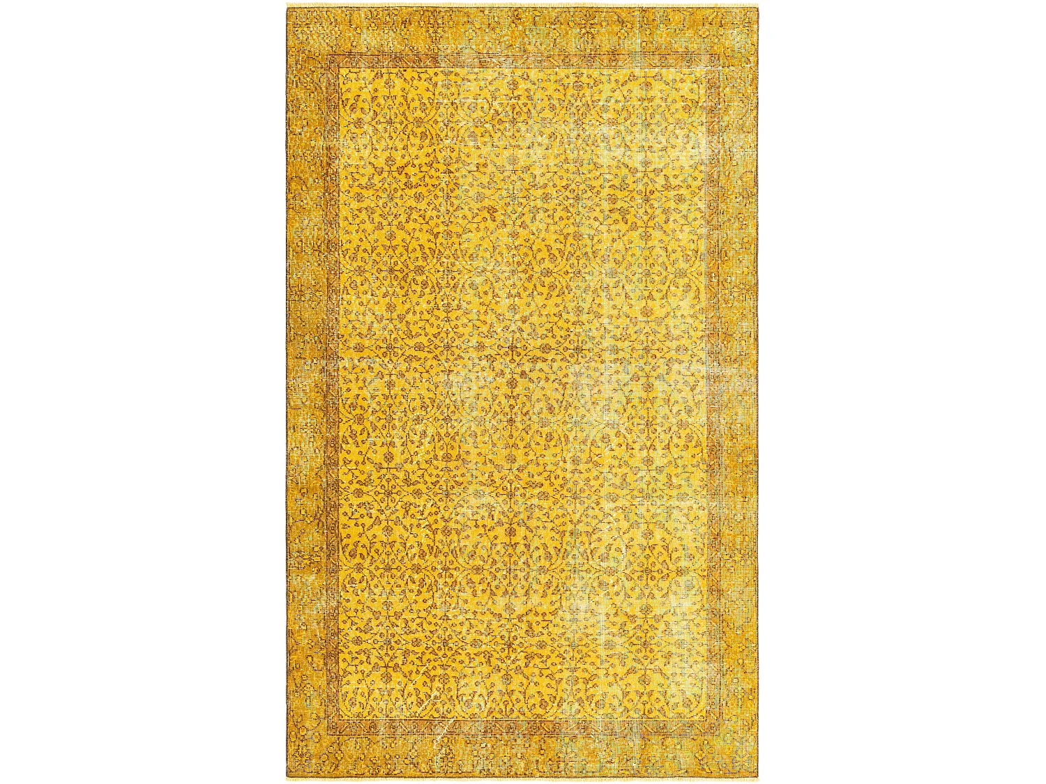 Wollteppich 150x249 Gelb Ultra Vintage