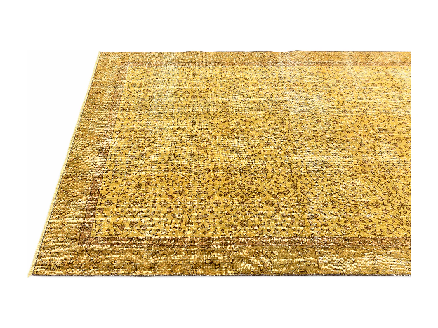 Wollteppich 150x249 Gelb Ultra Vintage