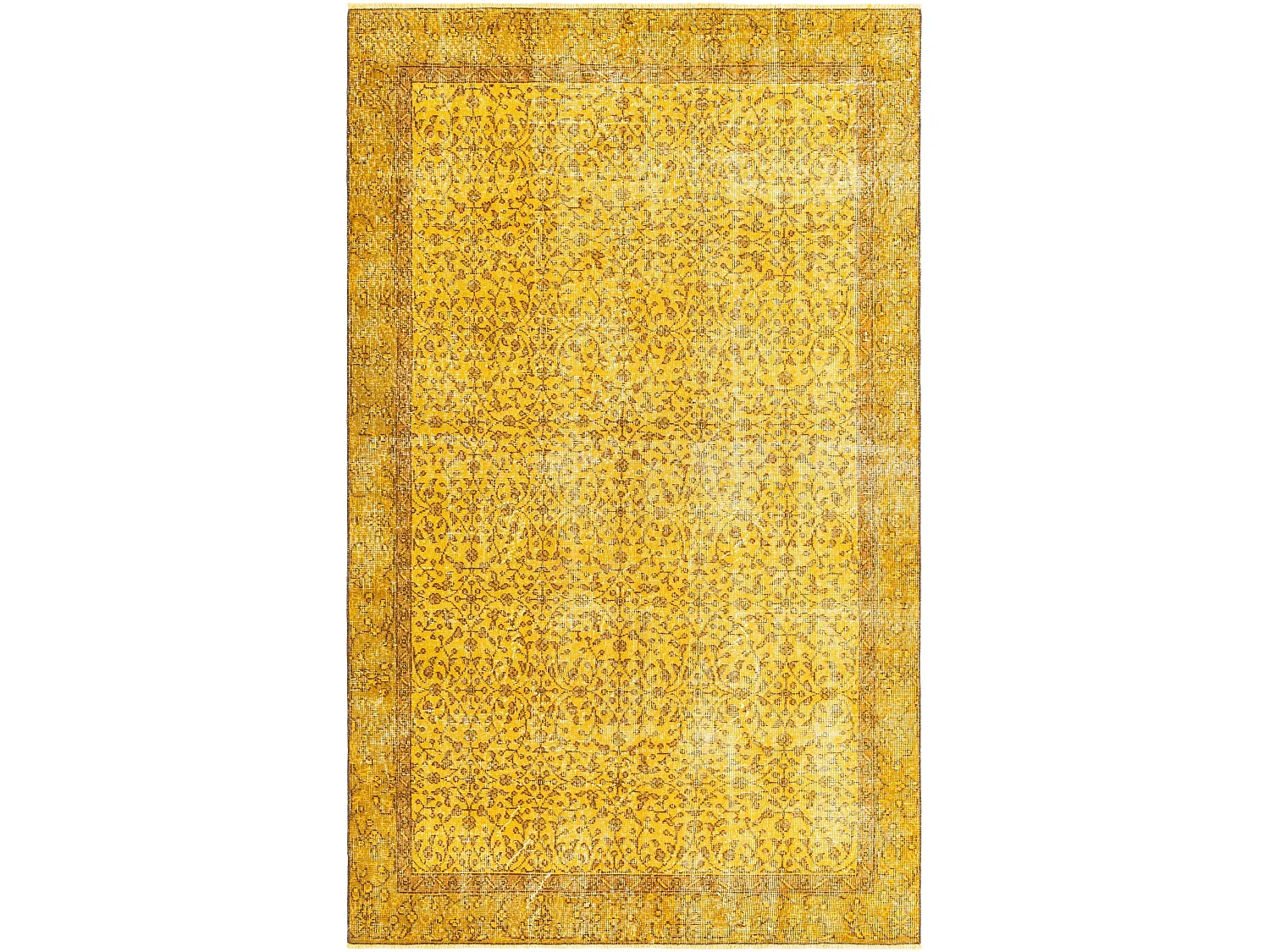 Wollteppich 150x249 Gelb Ultra Vintage