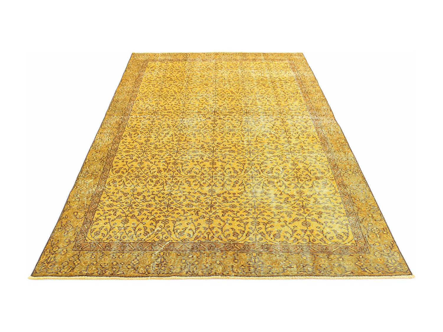 Tapis de laine 150x249 jaune Ultra Vintage