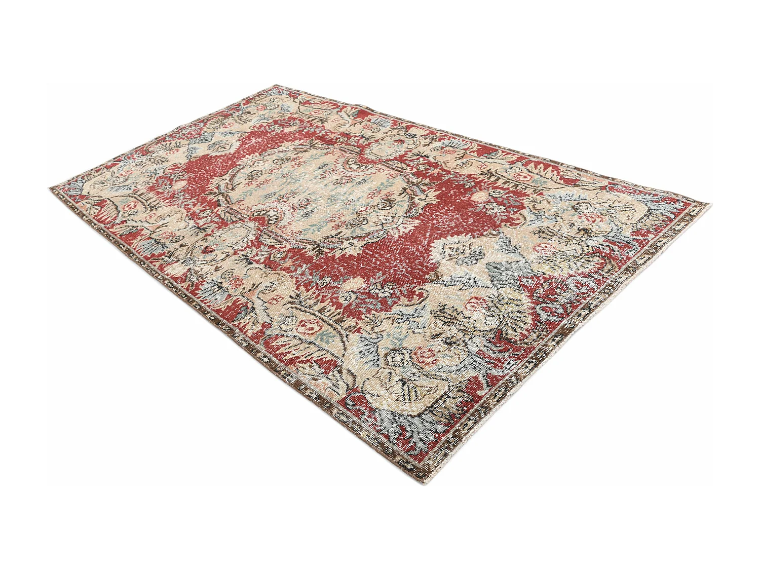 Tapis de laine 137x251 brun Ultra Vintage
