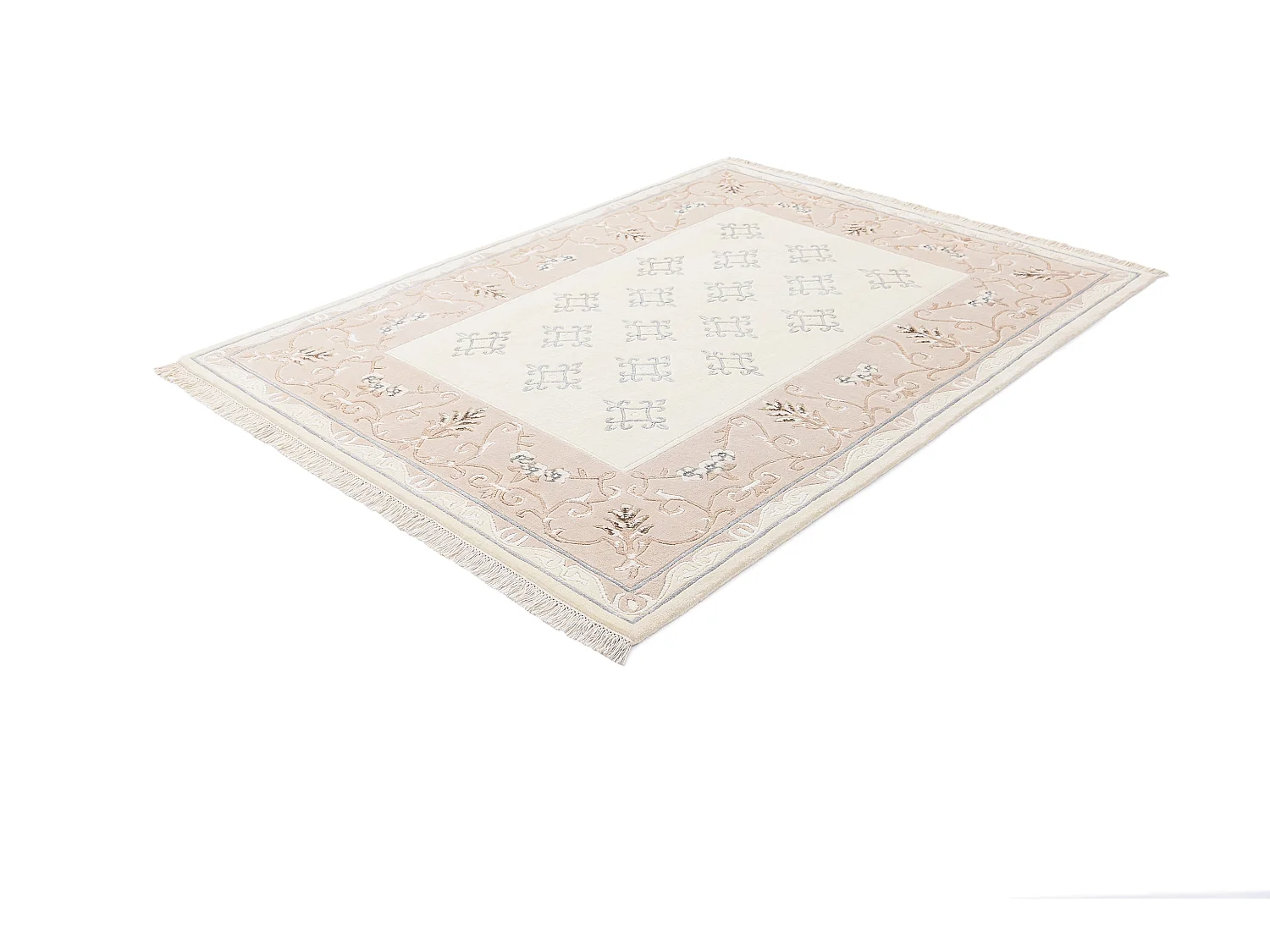 Tapis de laine 150x203 beige Darya