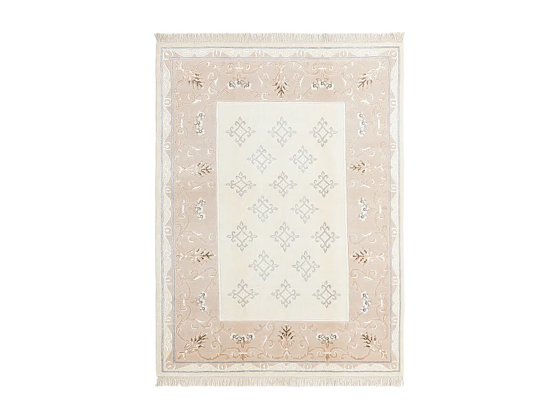 Tapis de laine 150x203 beige Darya