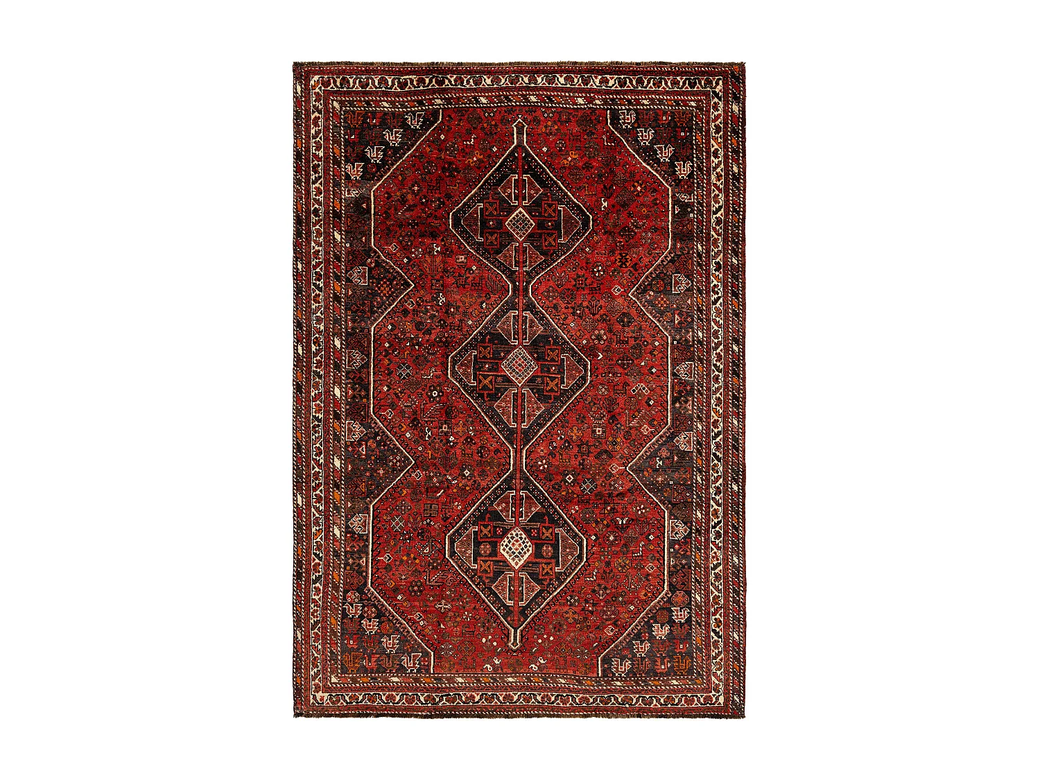 Tapis de laine 214x310 rouge Ghashghai