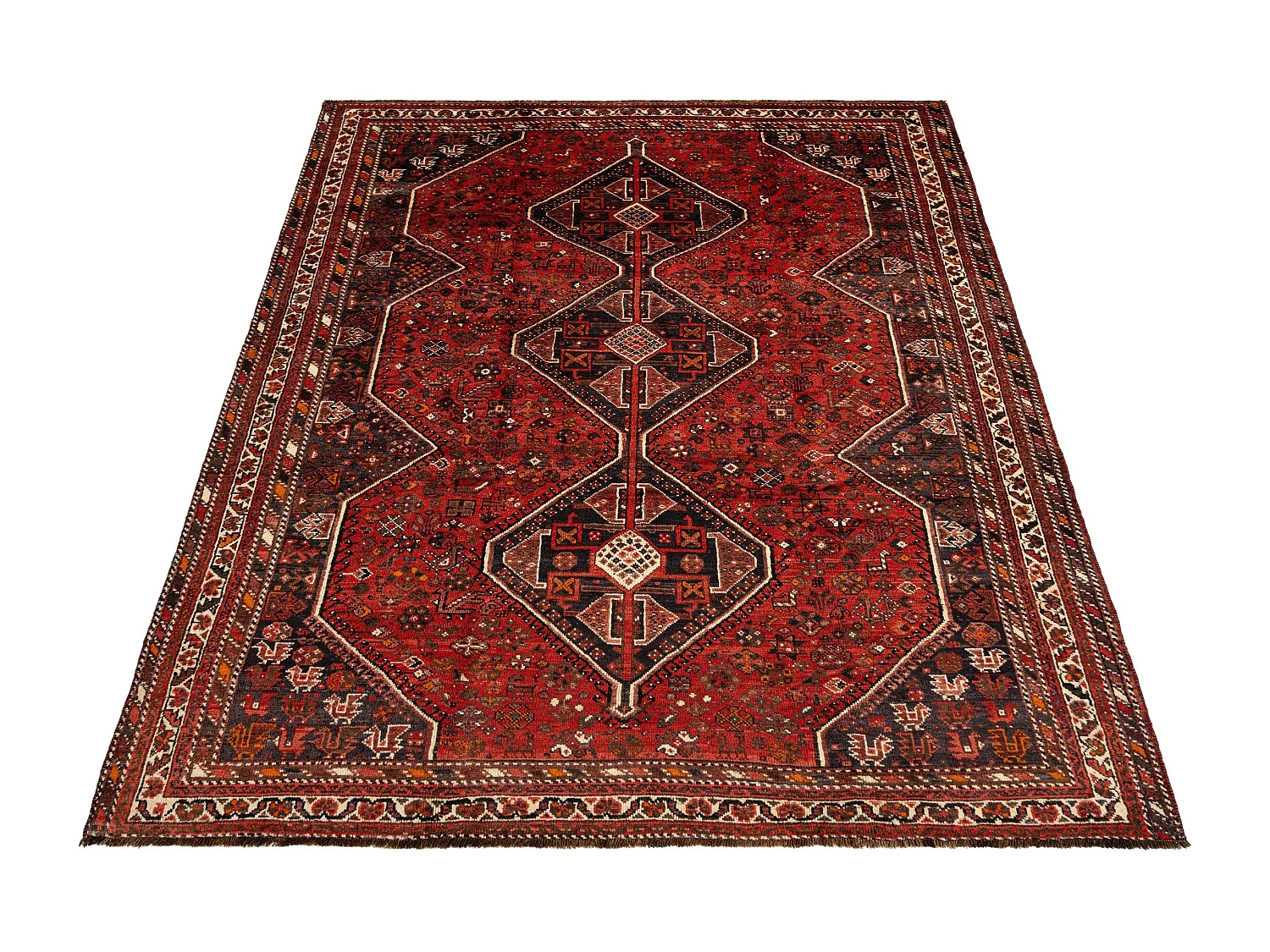 Tapis de laine 214x310 rouge Ghashghai