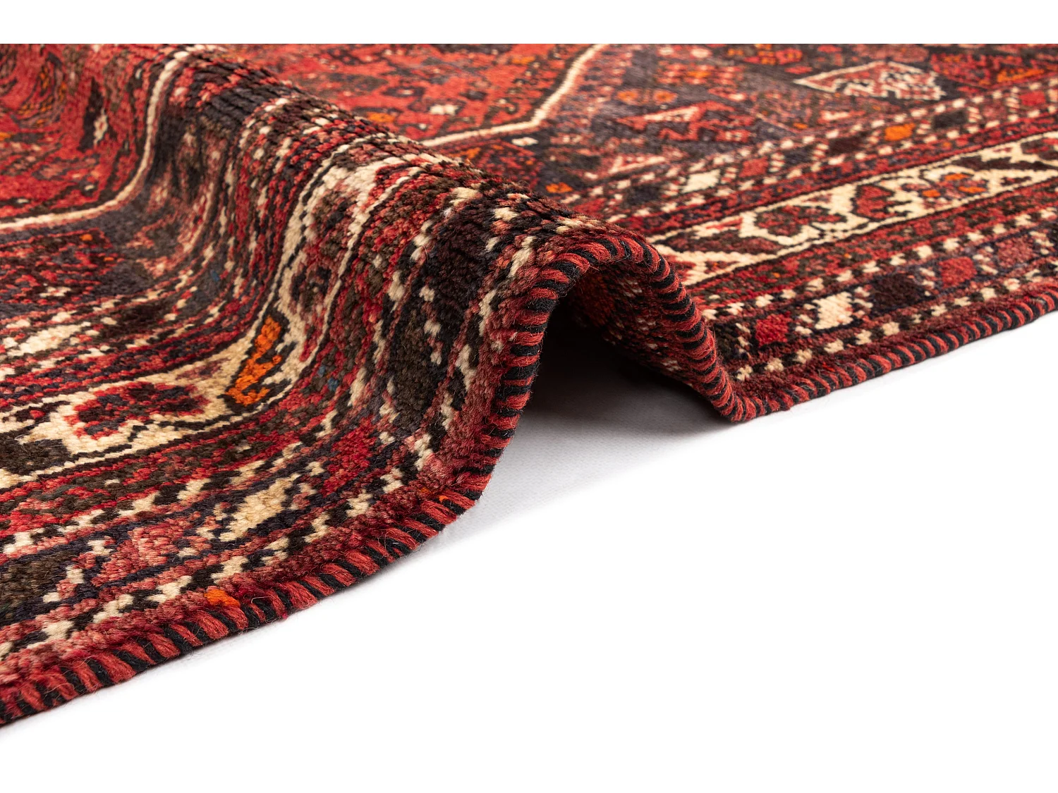 Tapis de laine 214x310 rouge Ghashghai