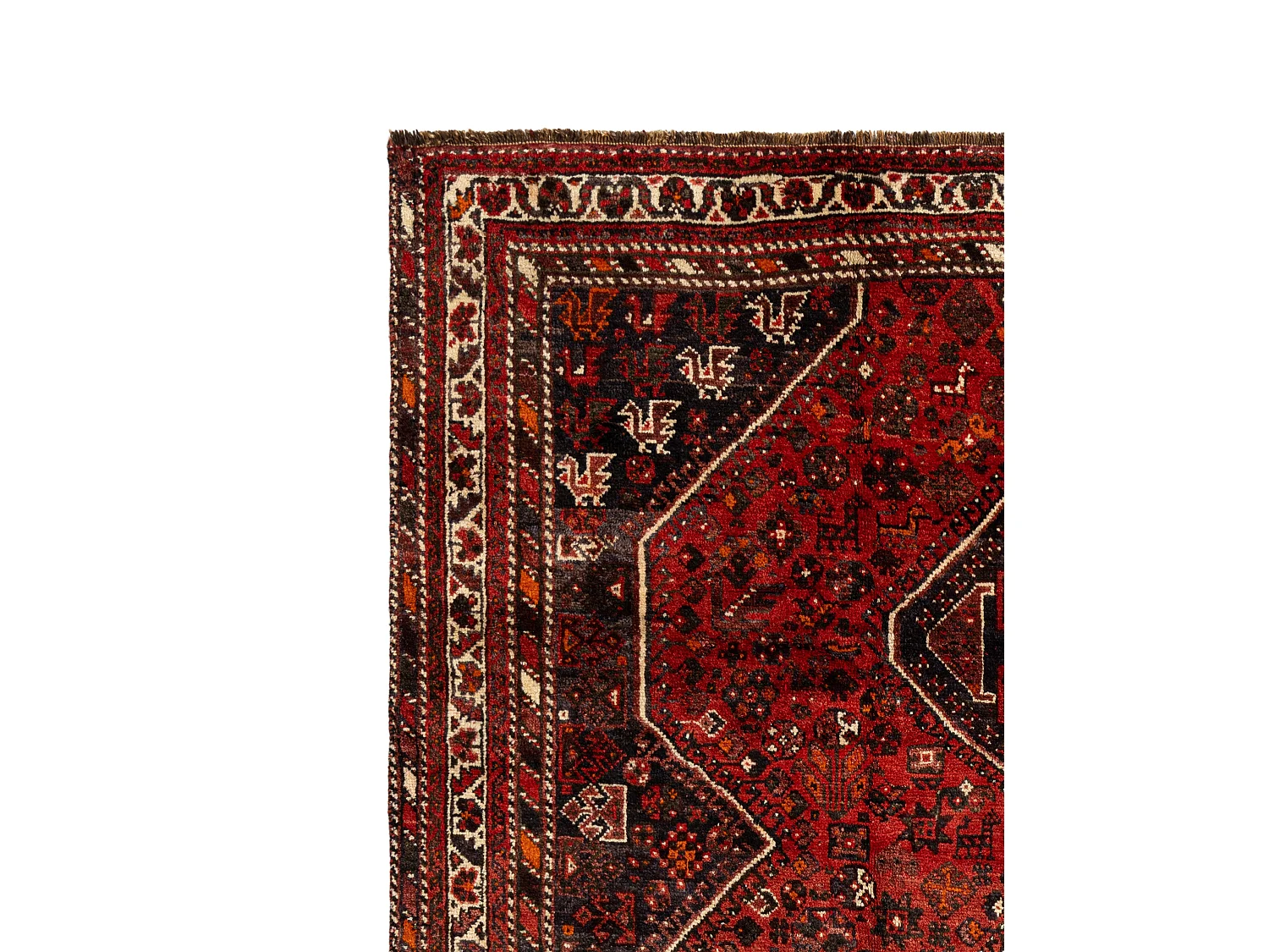 Tapis de laine 214x310 rouge Ghashghai