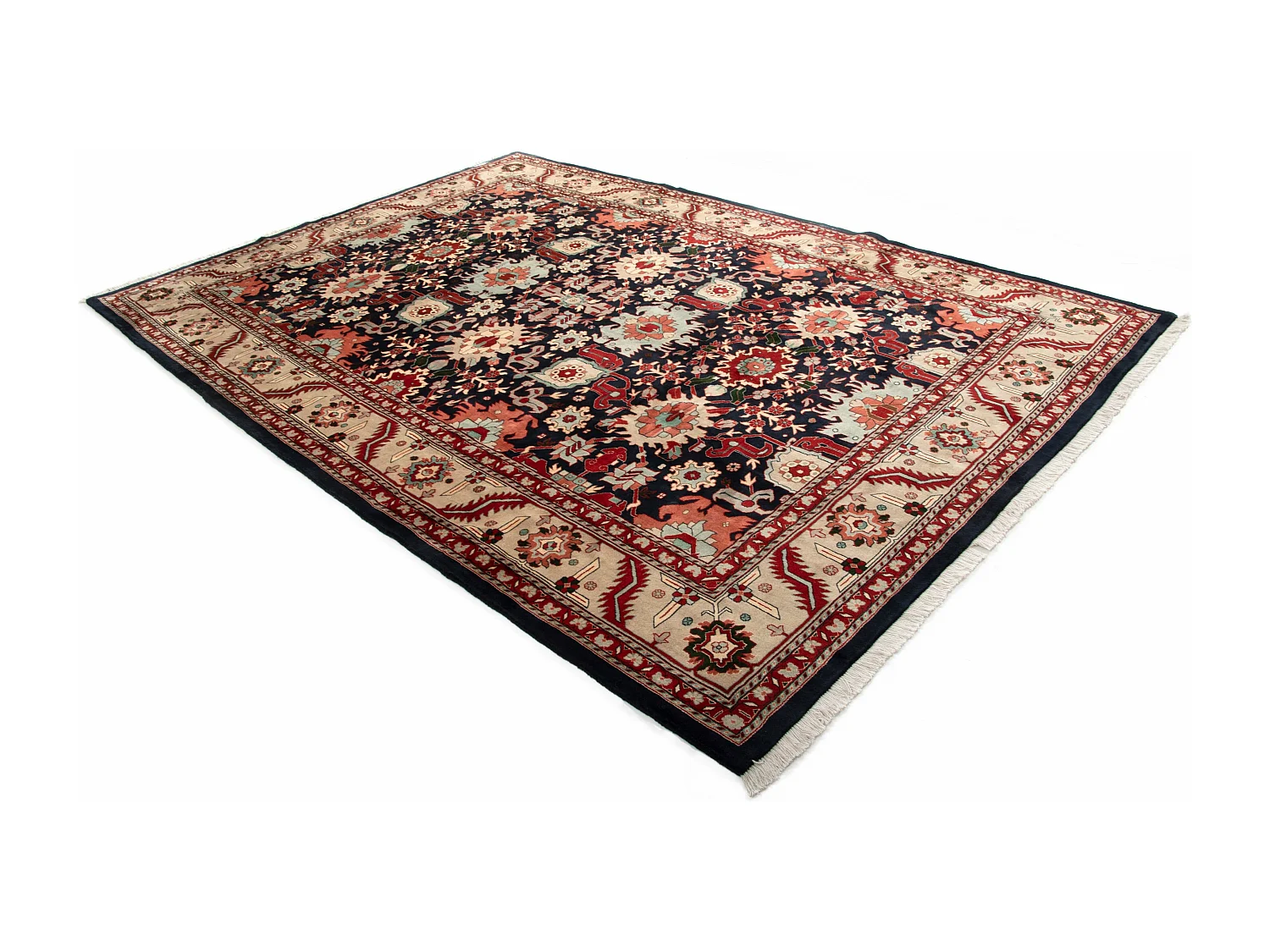 Tappeto in lana 250x362 Blu Tabriz