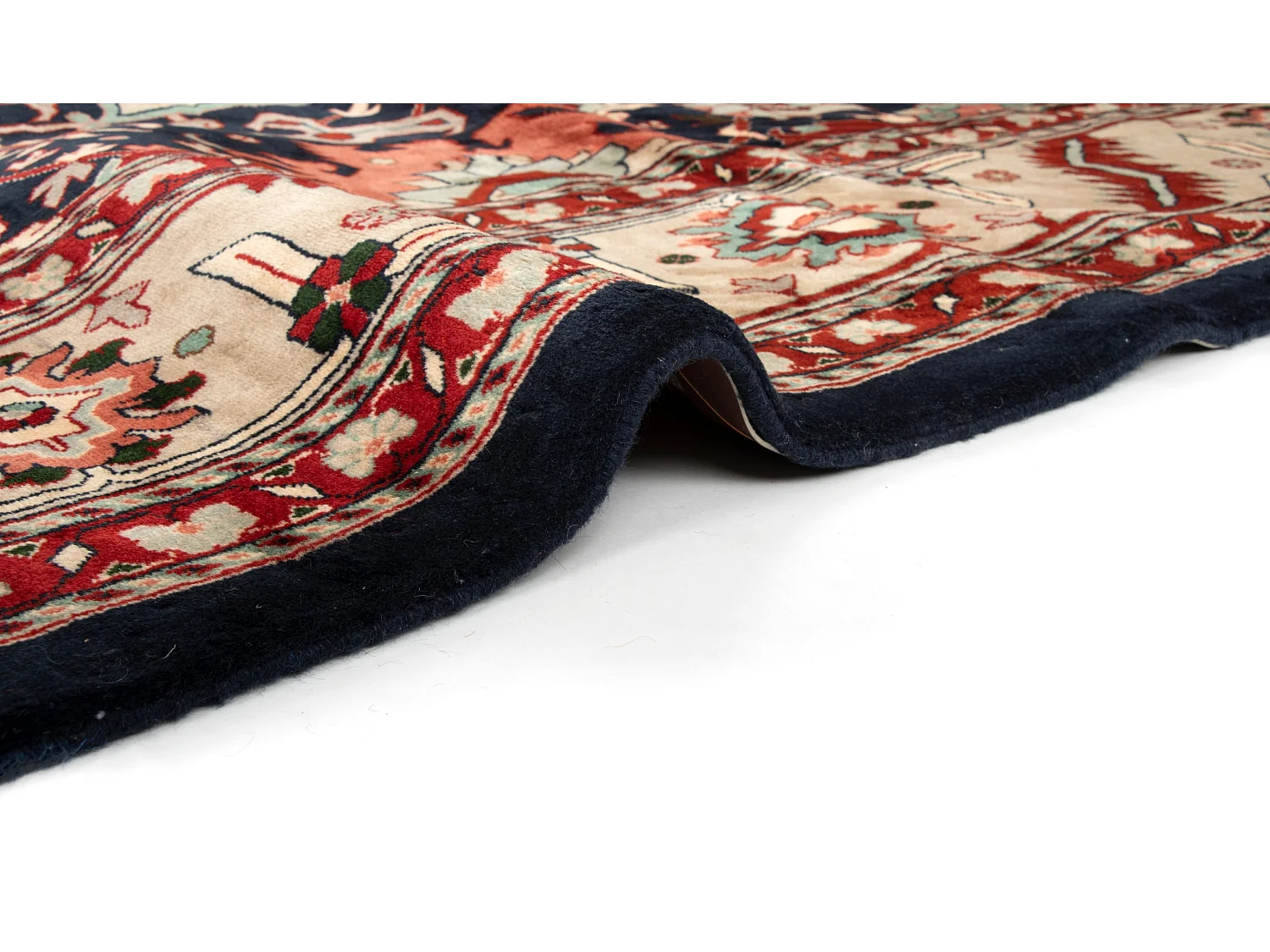 Tappeto in lana 250x362 Blu Tabriz