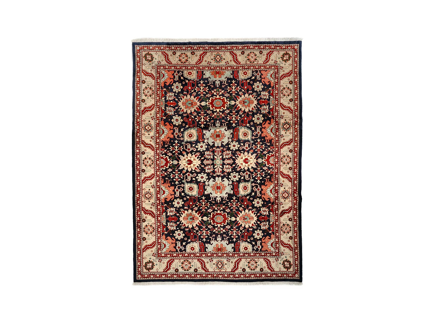 Tapis de laine 250x362 Bleu Tabriz