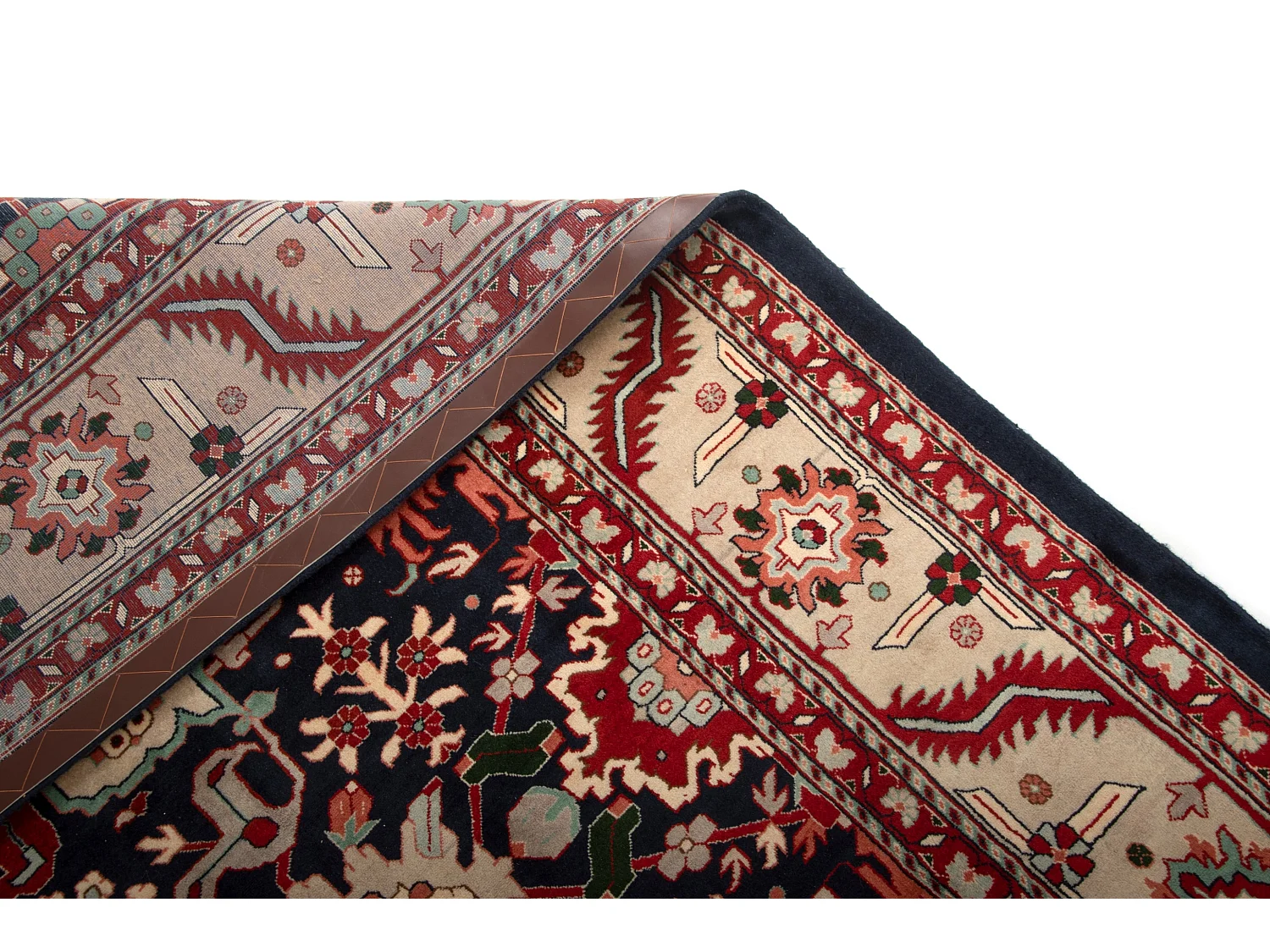 Tapis de laine 250x362 Bleu Tabriz