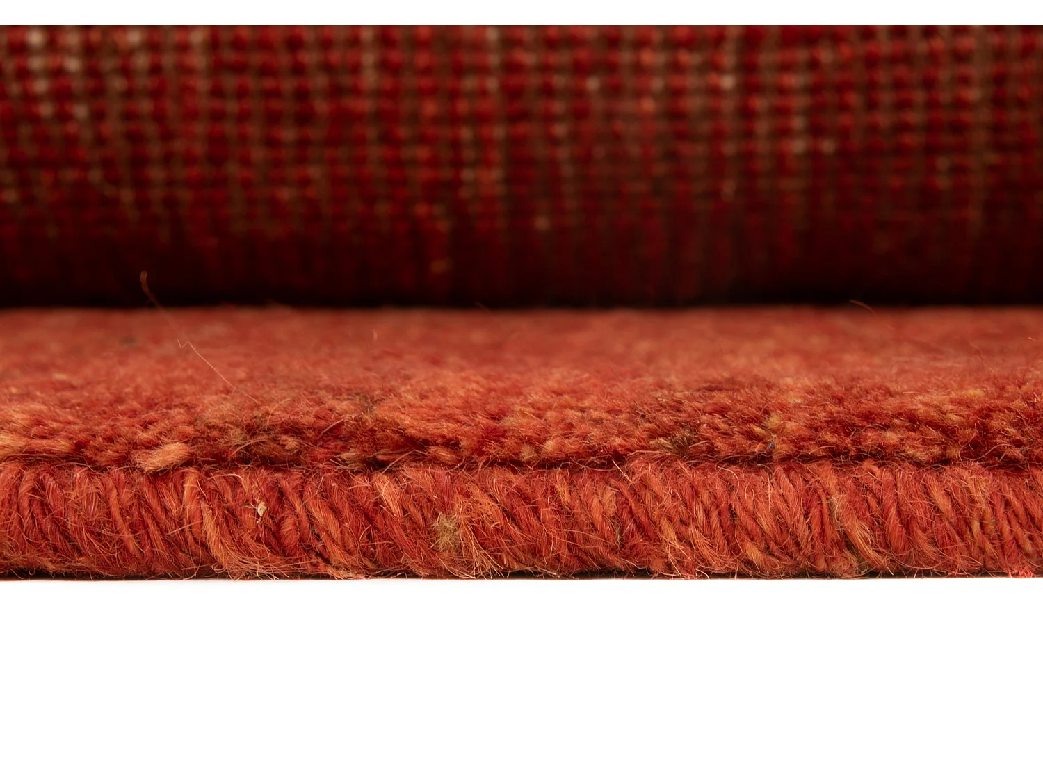 Wollteppich 106x145 Rot Gabbeh