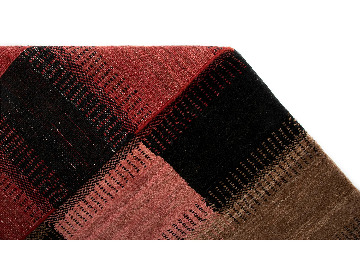 Tapis de laine 168x232 noir Juma