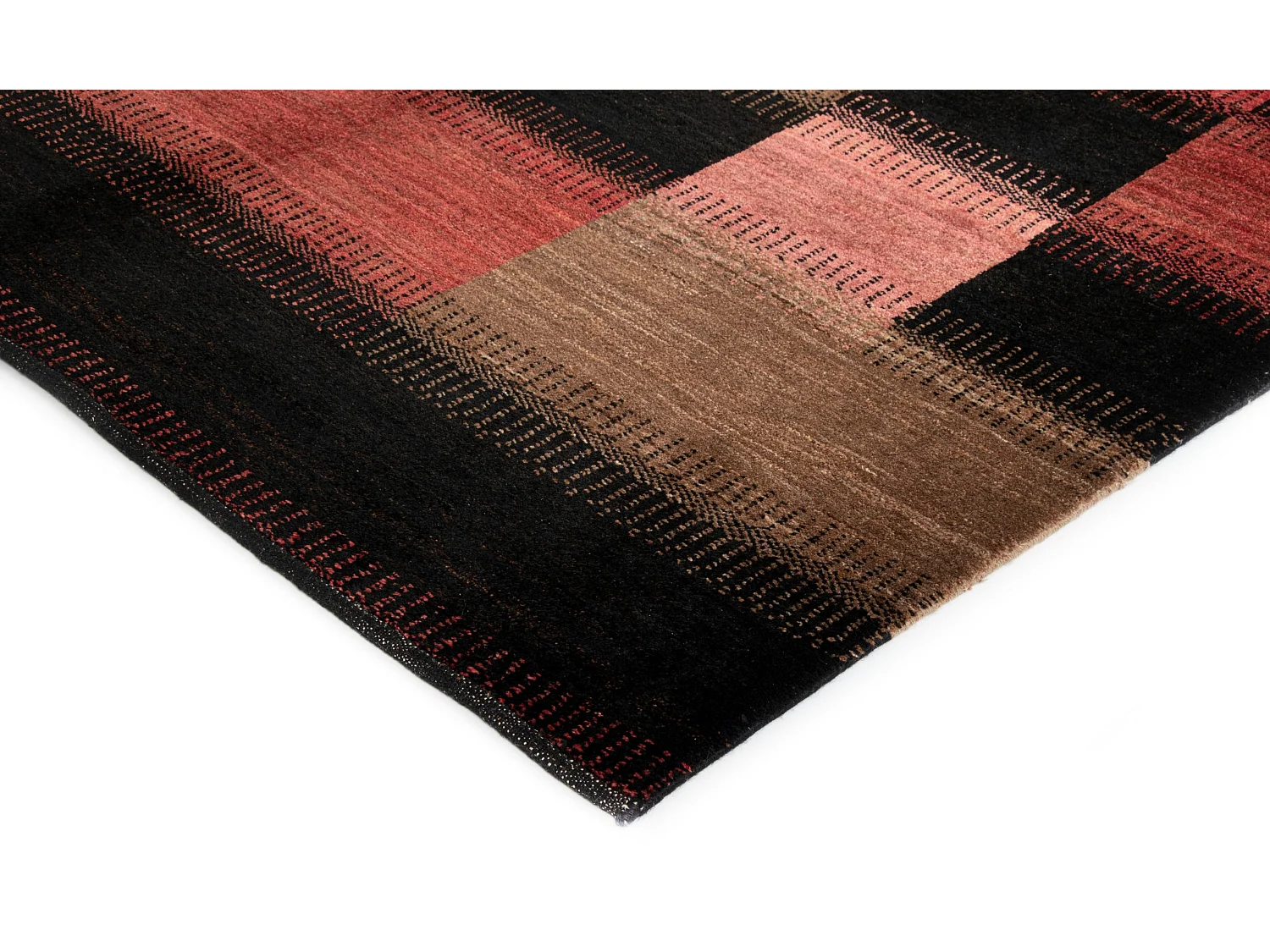 Tapis de laine 168x232 noir Juma