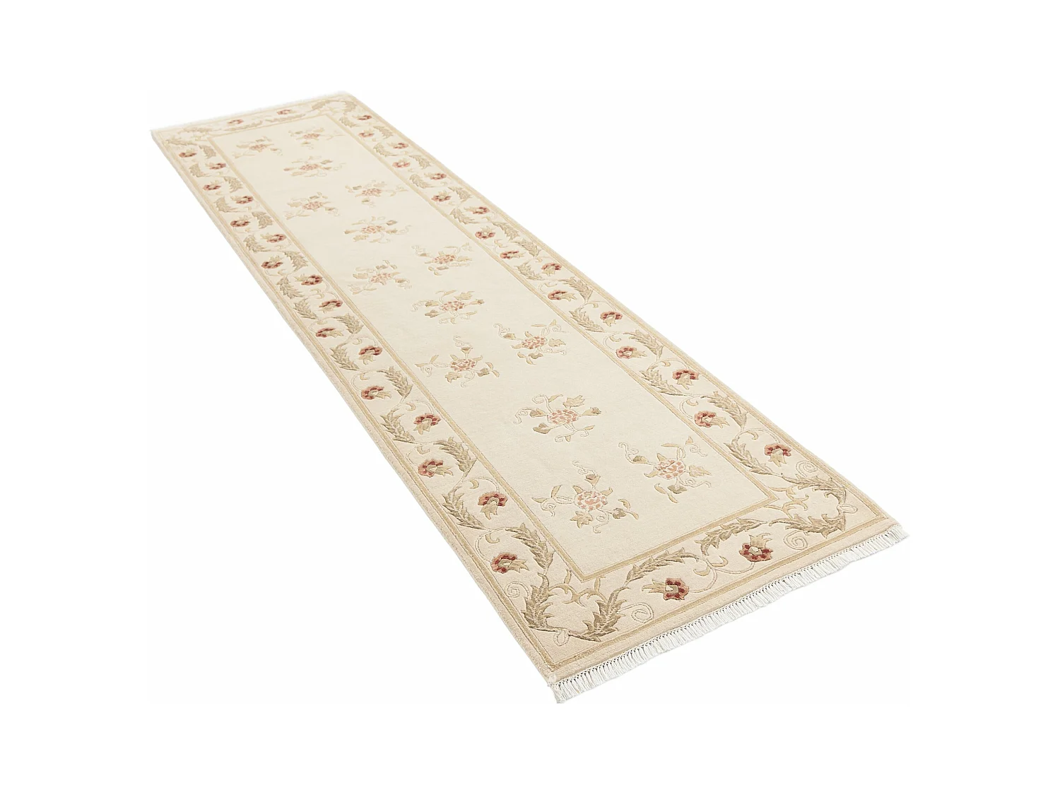 Tapis de couloir en laine 79x300 brun Darya