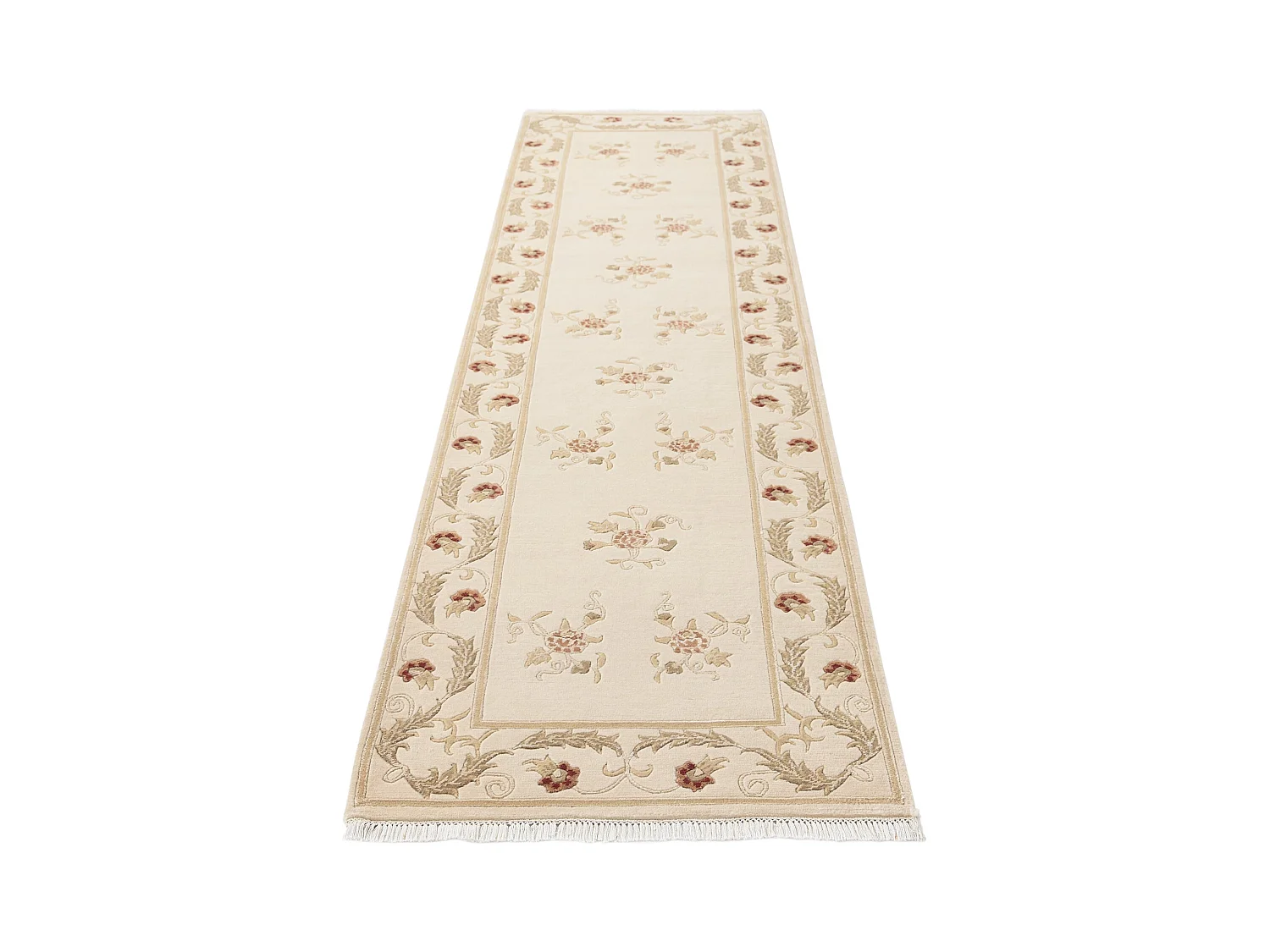 Tapis de couloir en laine 79x300 brun Darya