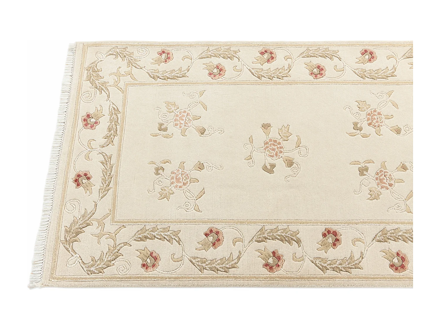 Läufer-Wollteppich 79x300 Braun Darya