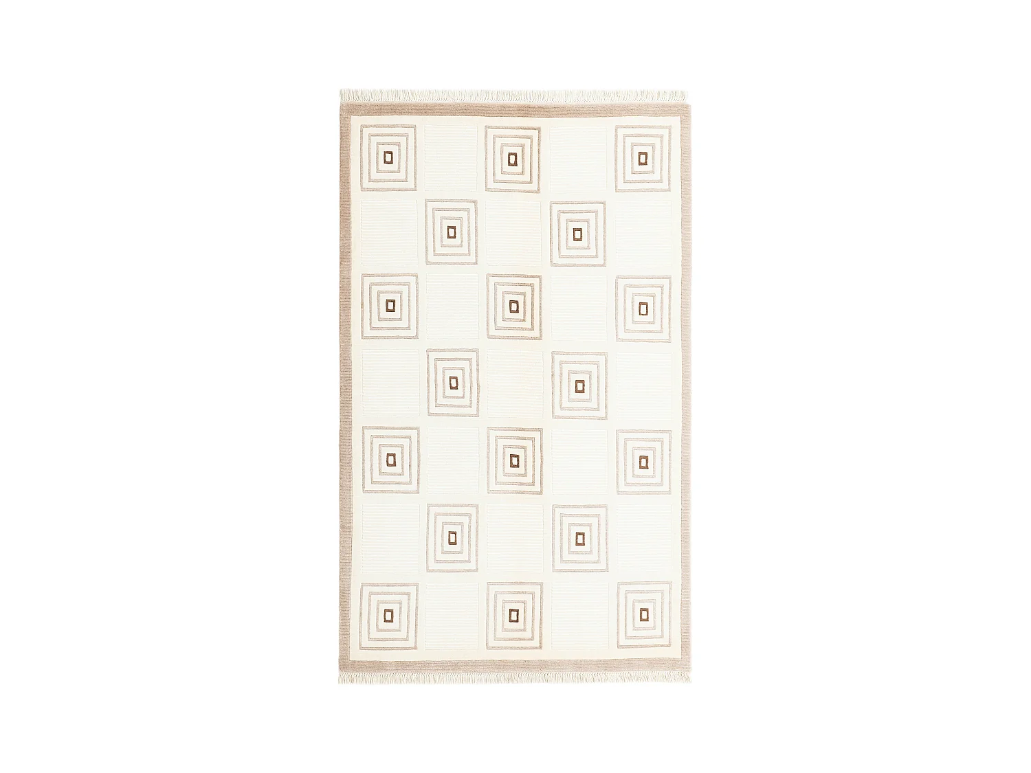 Tapis de laine 117x191 beige Darya
