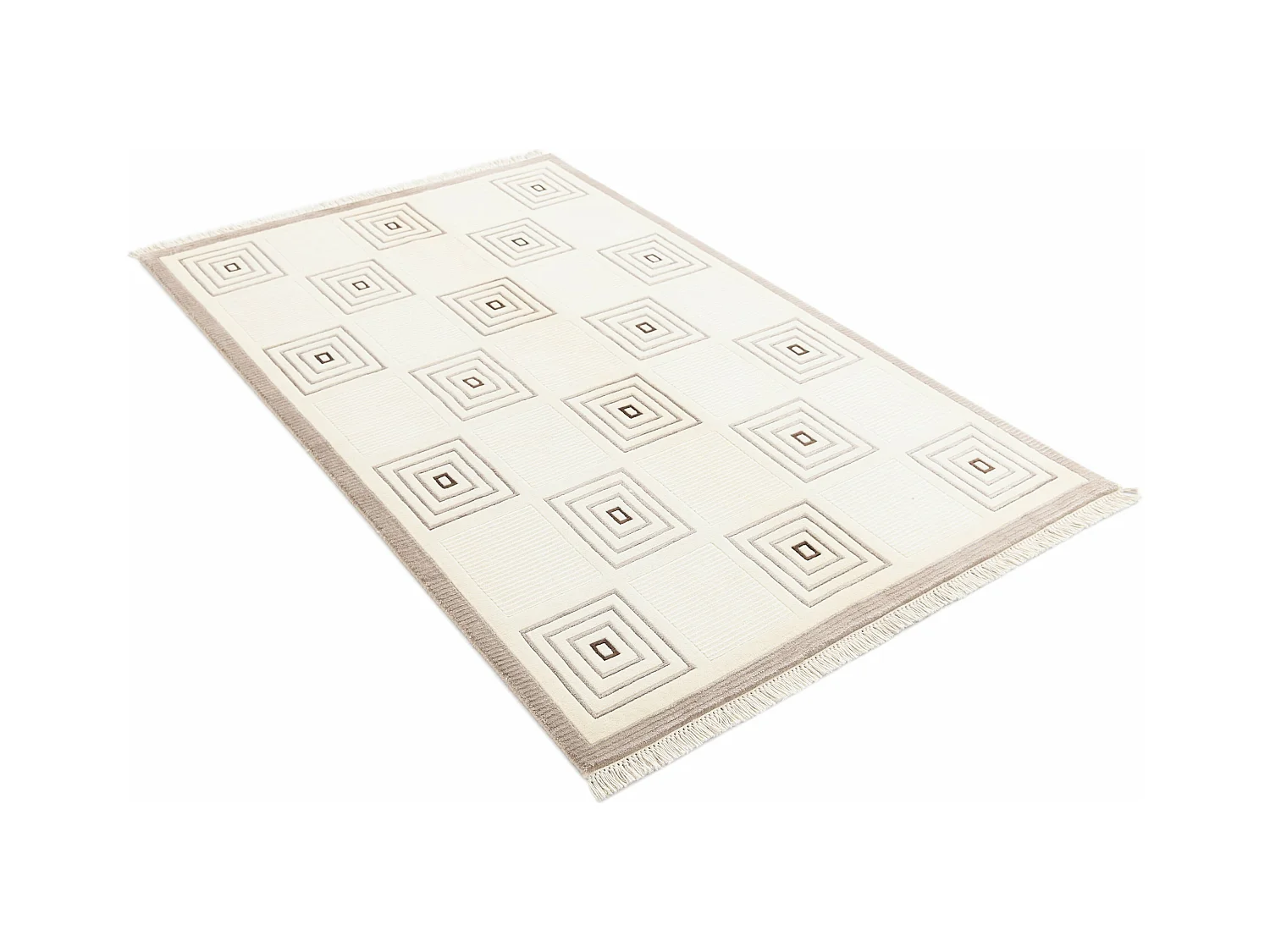 Wollteppich 117x191 Beige Darya