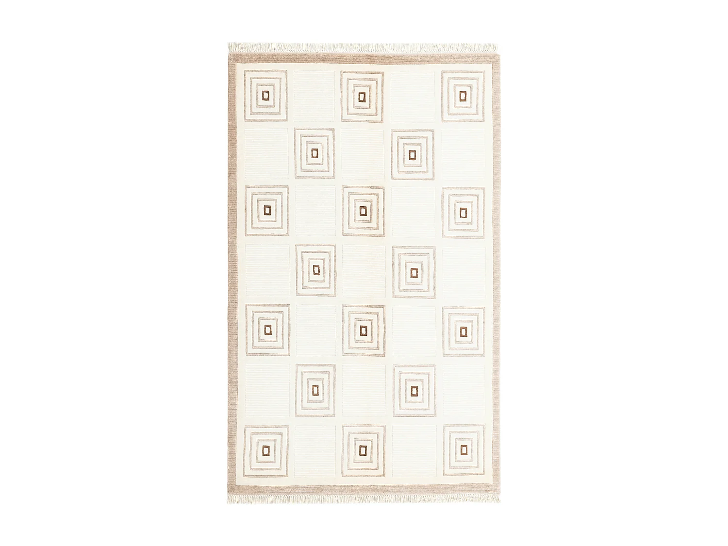 Tapis de laine 117x191 beige Darya