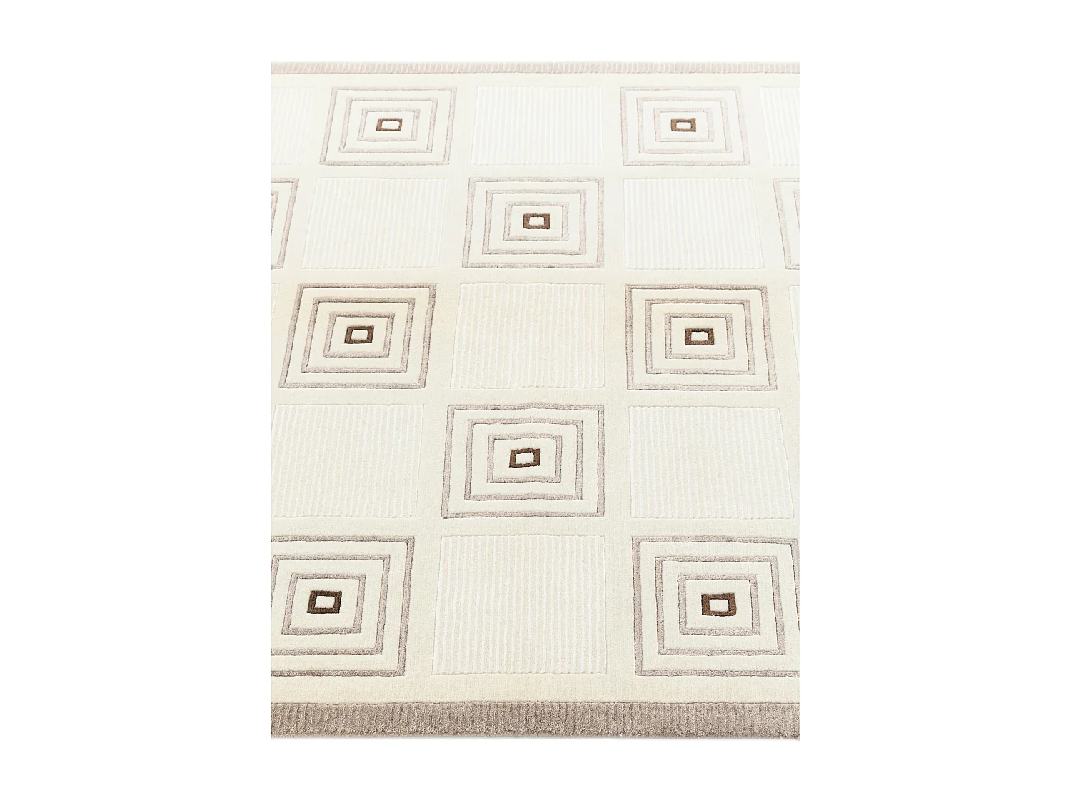 Tapis de laine 117x191 beige Darya