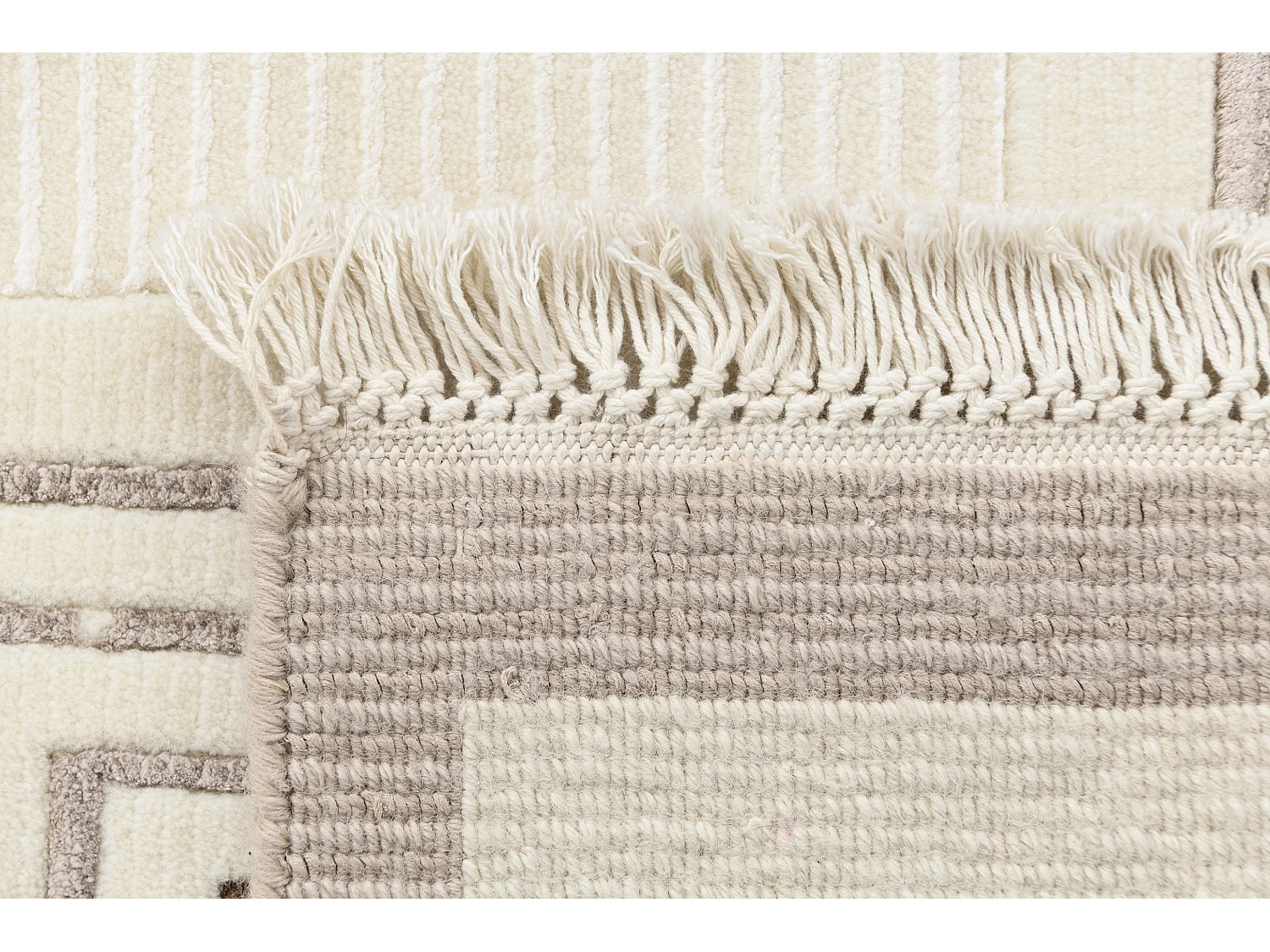 Tapis de laine 117x191 beige Darya