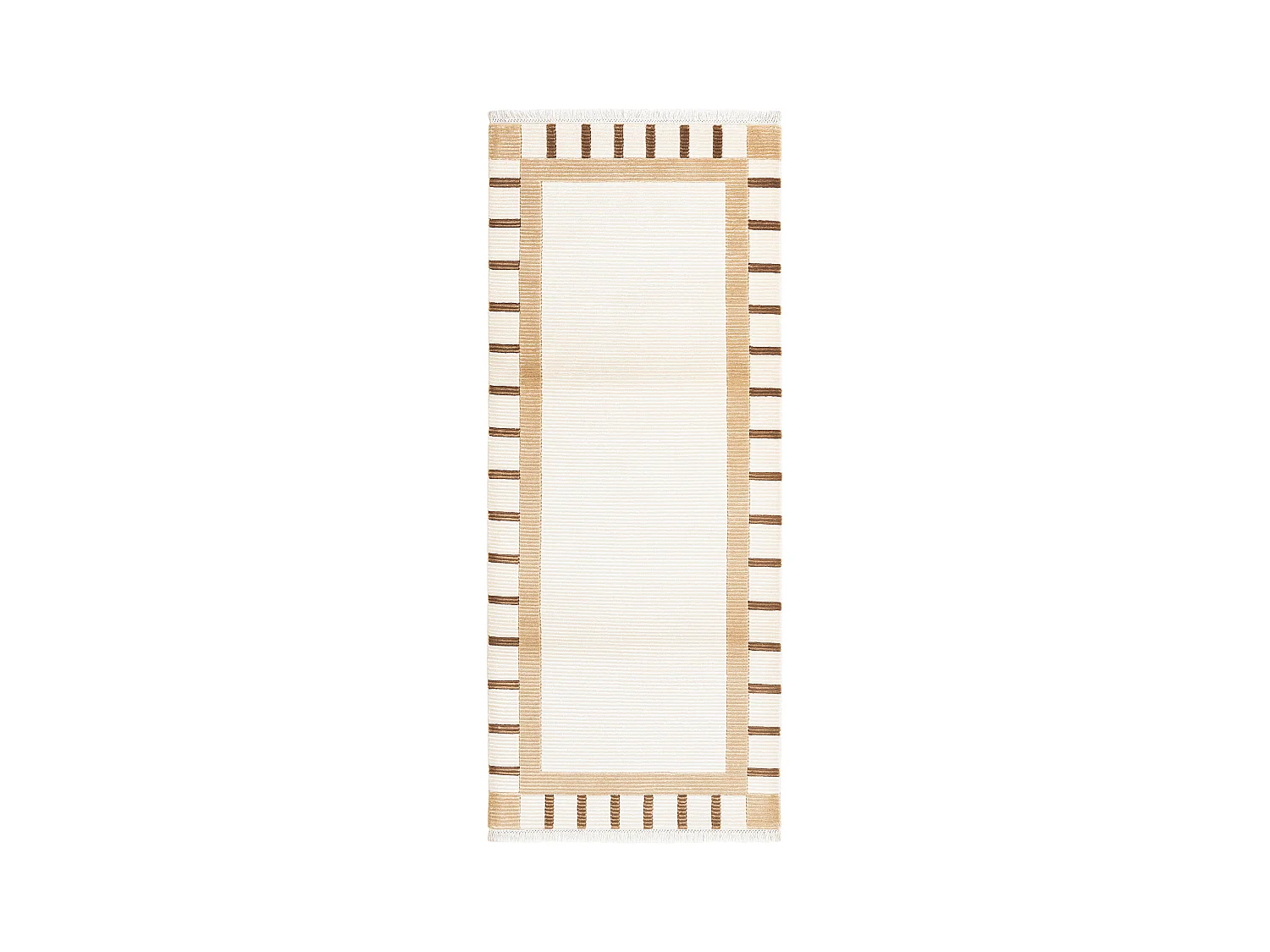 Tapis de couloir en laine 84x201 beige Darya