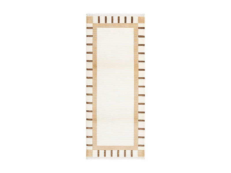 Tapis de couloir en laine 84x201 beige Darya