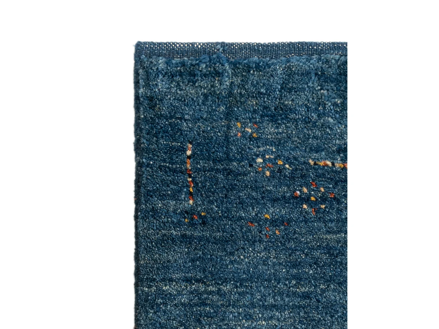 Tapis de laine 45x50 Bleu Gabbeh