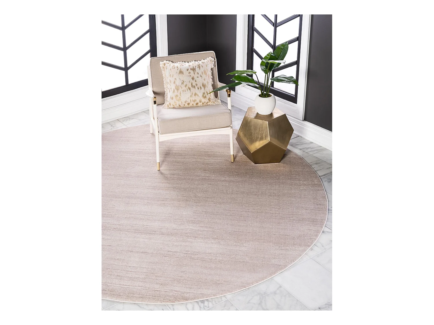 Tapis 160x160 Beige Bellevue